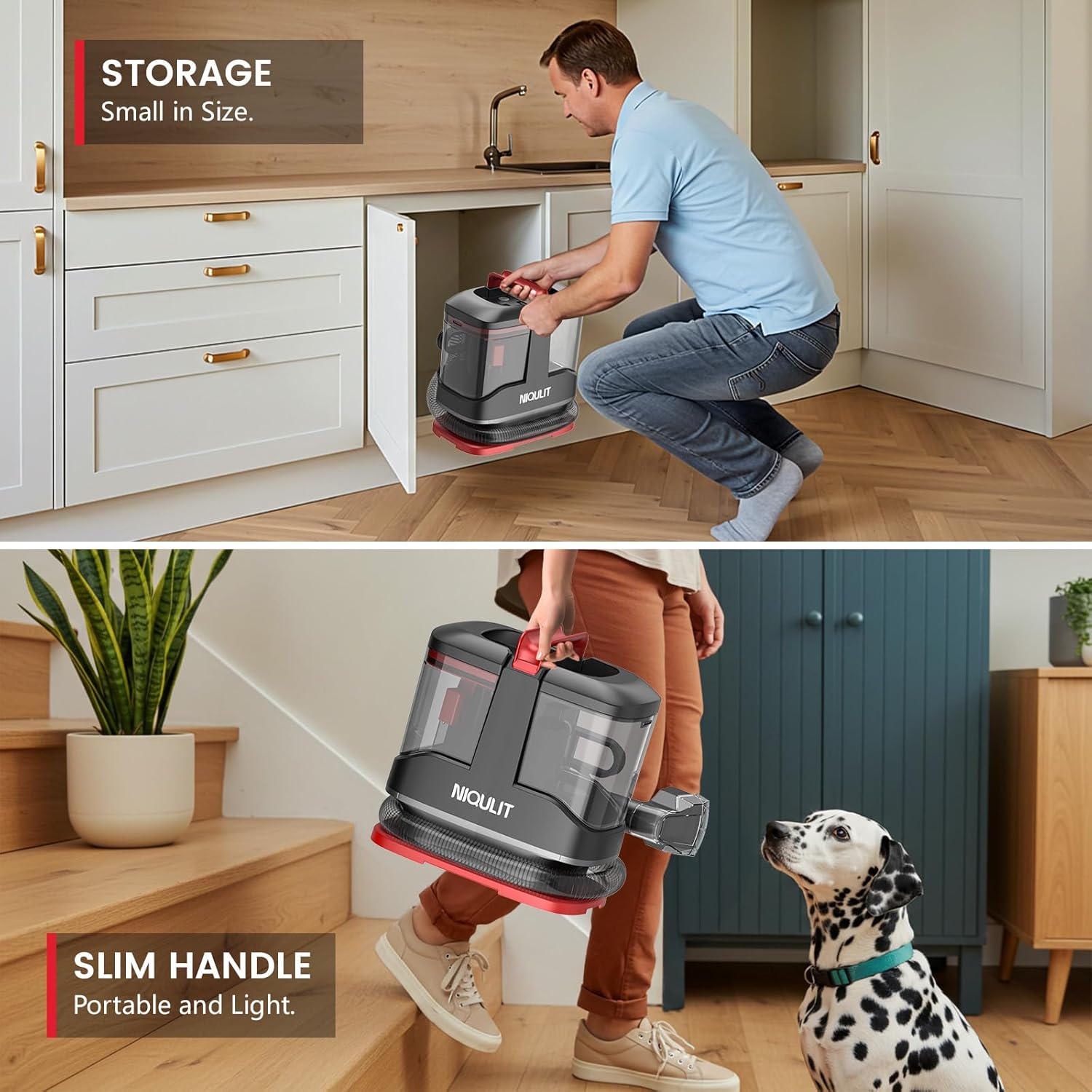 NIQULIT Portable Carpet Upholstery Cleaner Machine