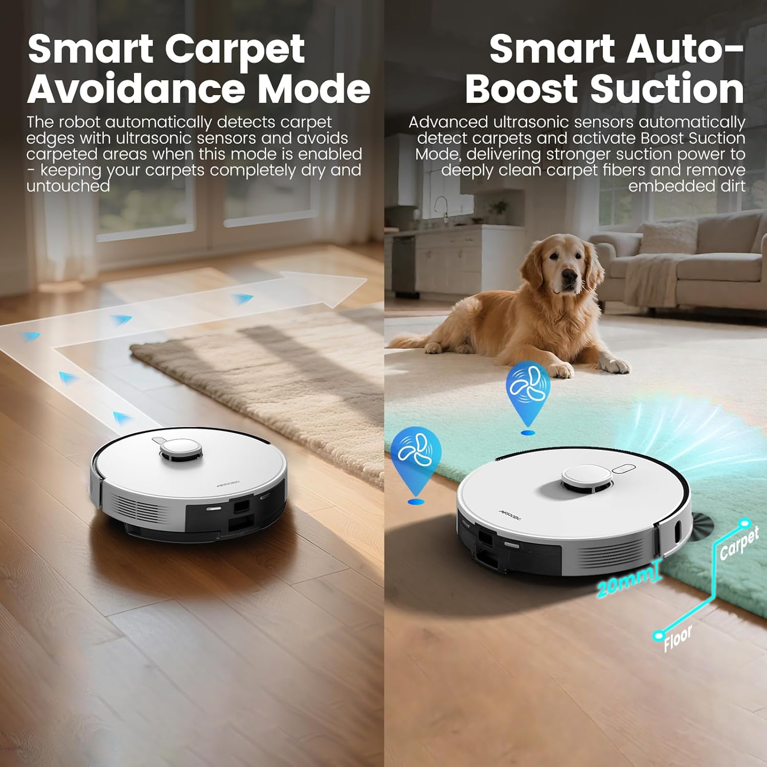 AIRROBO T30 Robot Vacuum and Mop with Self-Emptying
