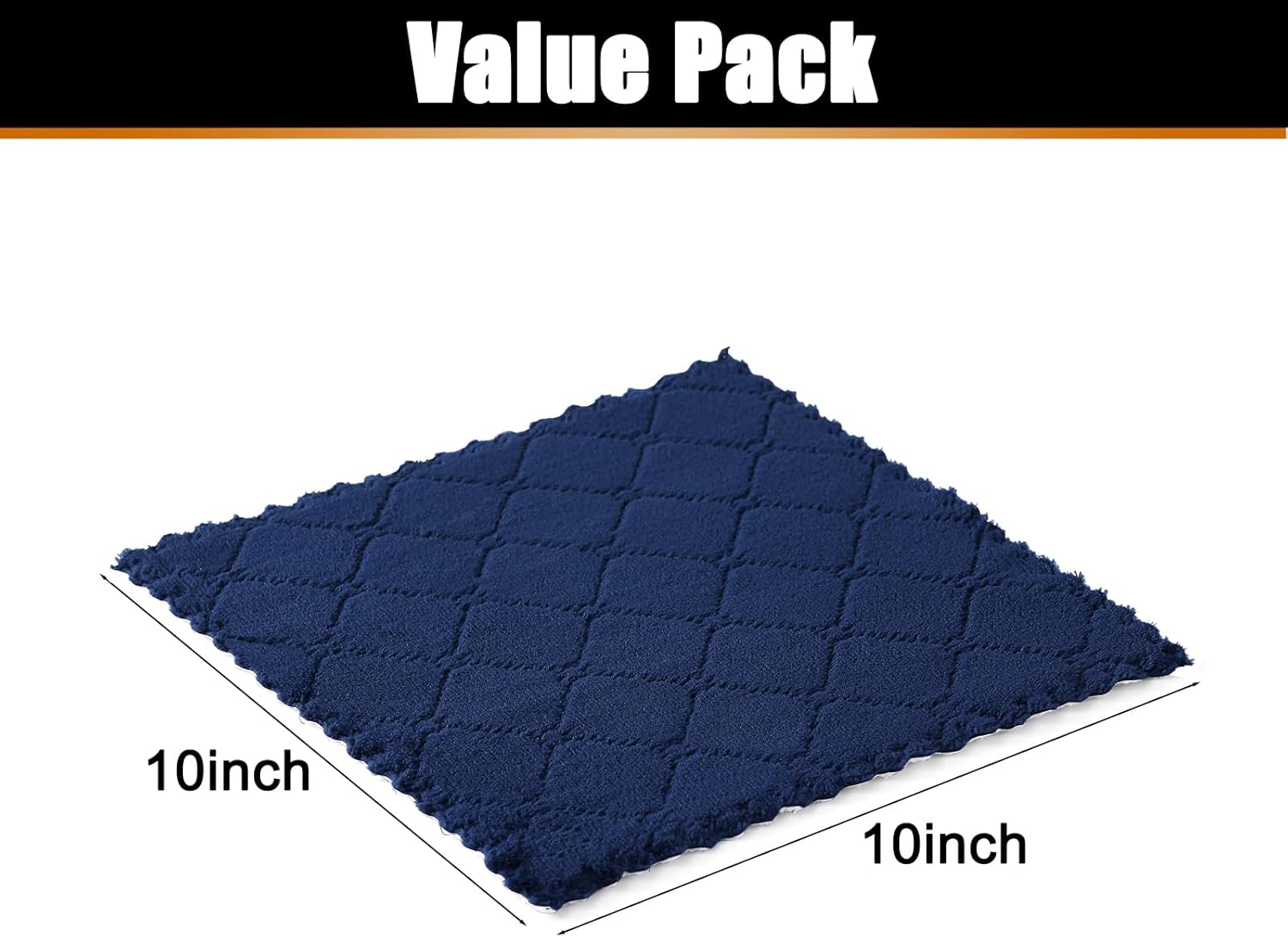 Mordimy 24 Pack Dish Towels 10x10 Dark Grey Navy Blue