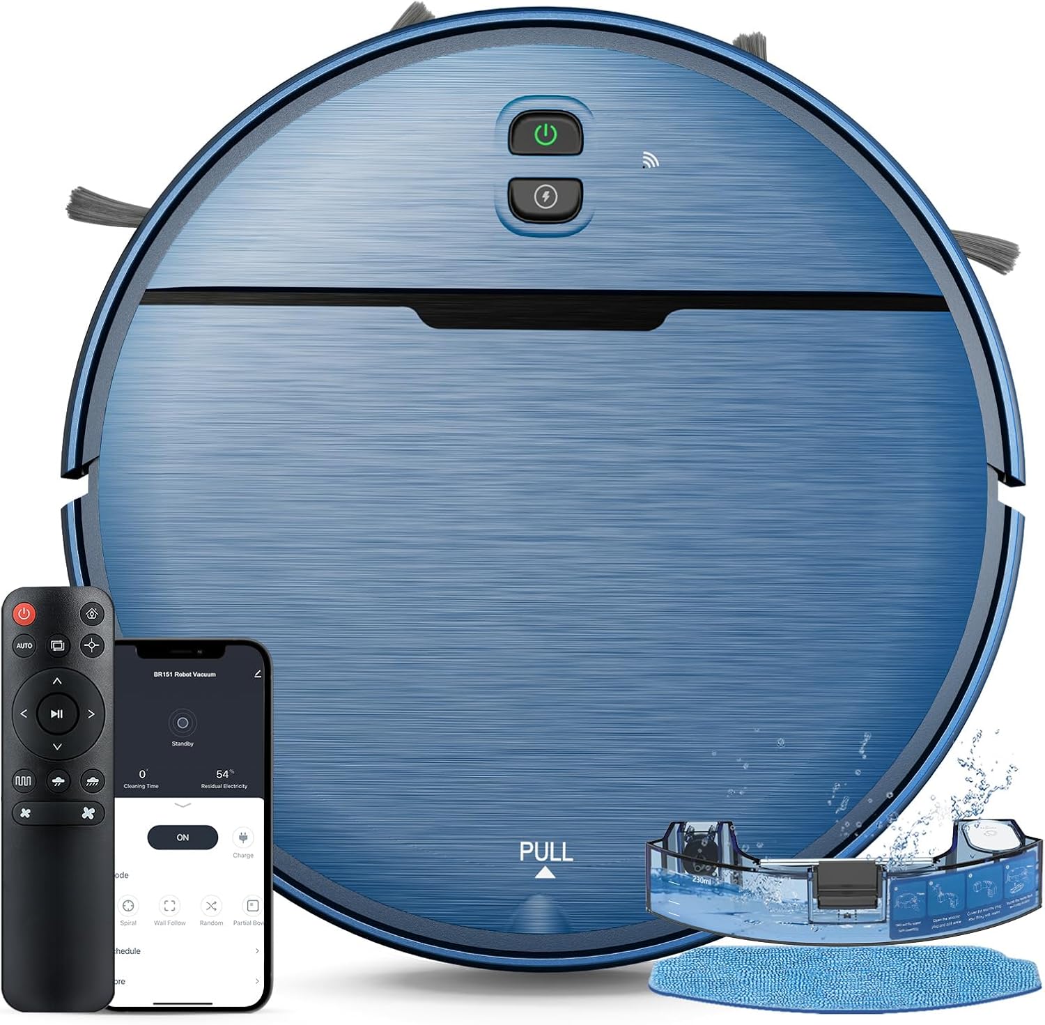iMartine 2-In-1 Robot Vacuum and Mop Combo with WiFi and App
