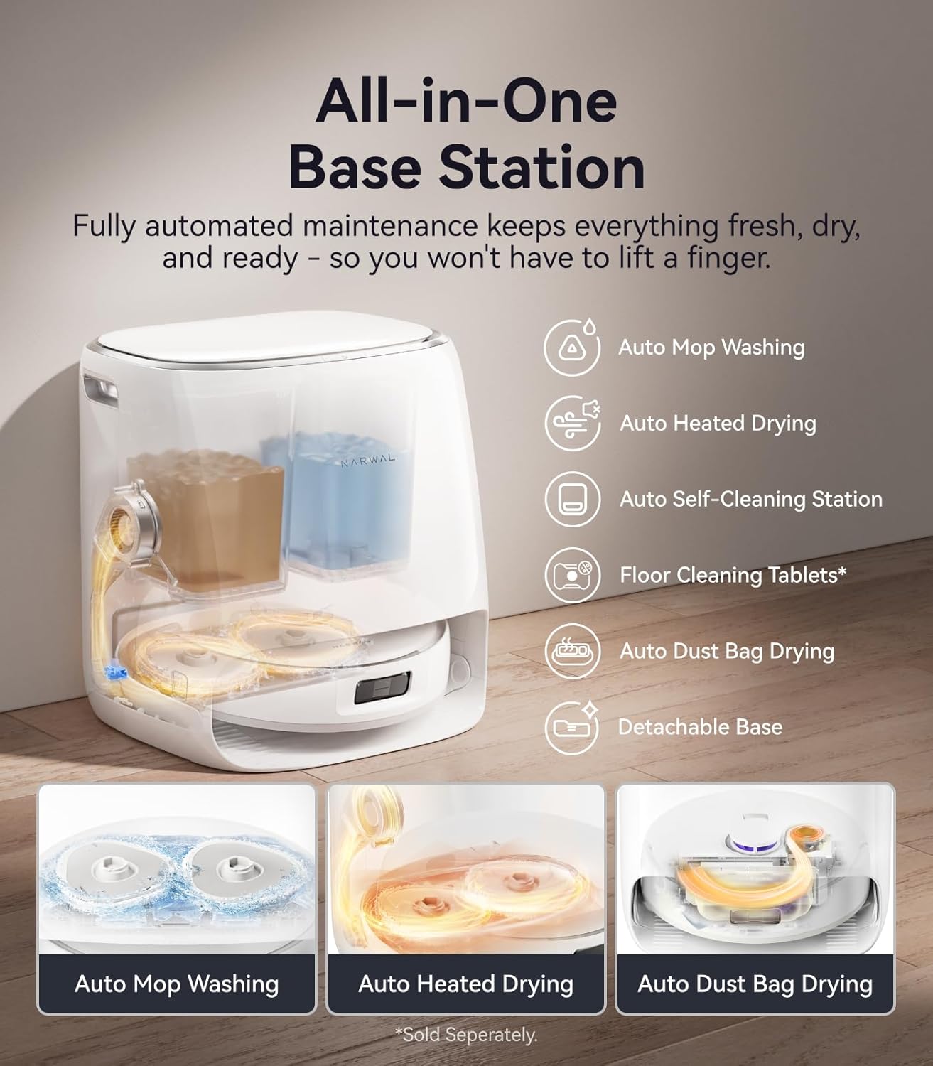 Narwal Freo Pro Robot Vacuum Mop Combo