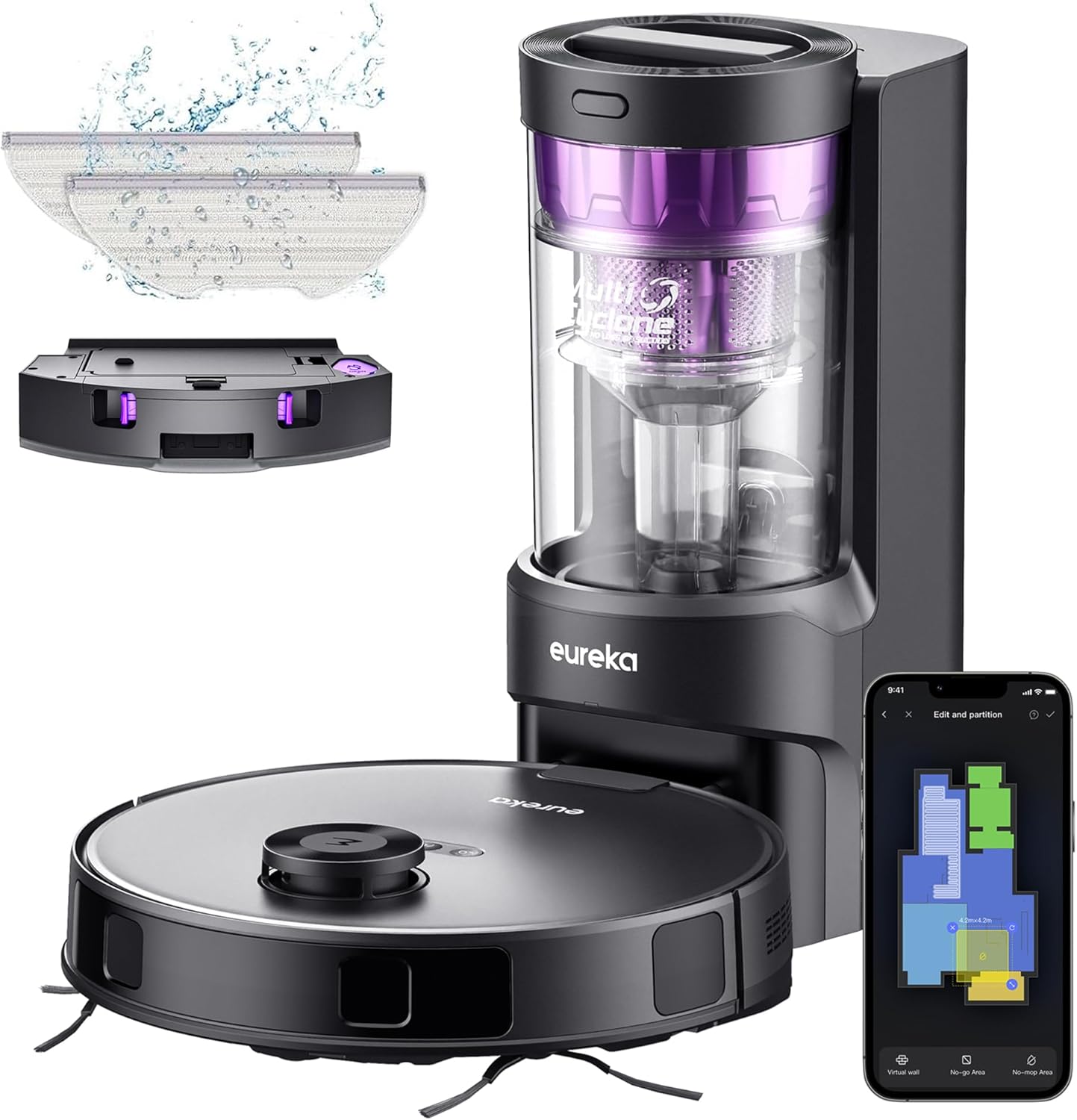 Eureka Robot Vacuum with Self Emptying Station and Mop