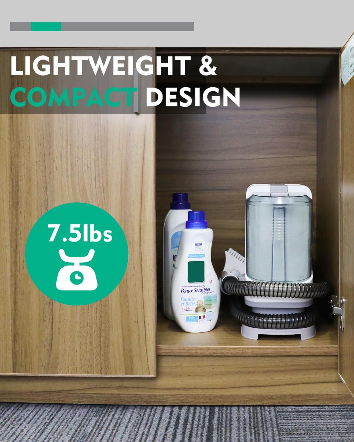 HAUSHOF Portable Carpet Spot Cleaner with 400W Motor