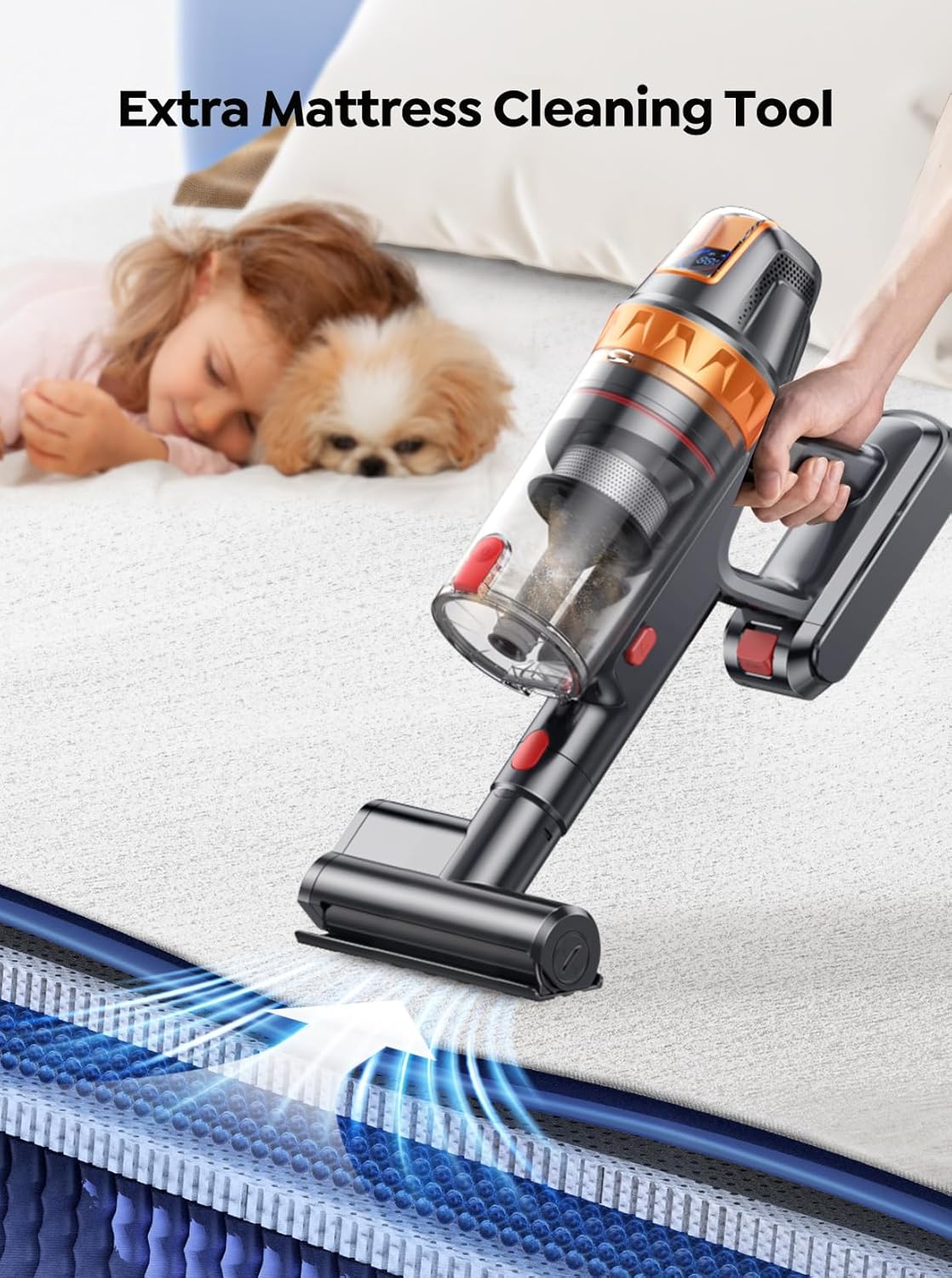 SMOTURE Cordless Vacuum Cleaner 600W Stick 45KPA