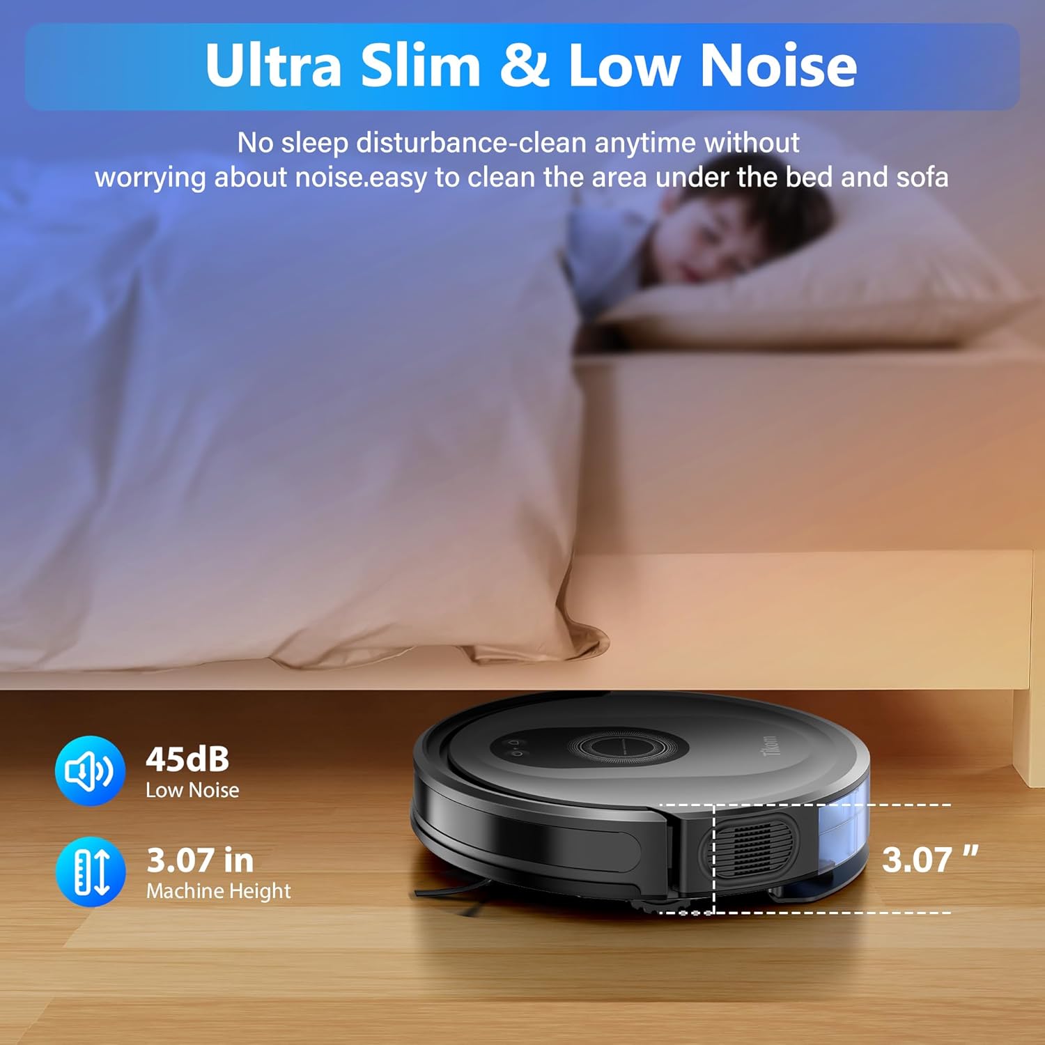 Tikom Robot Vacuum and Mop Combo with 5000Pa Suction