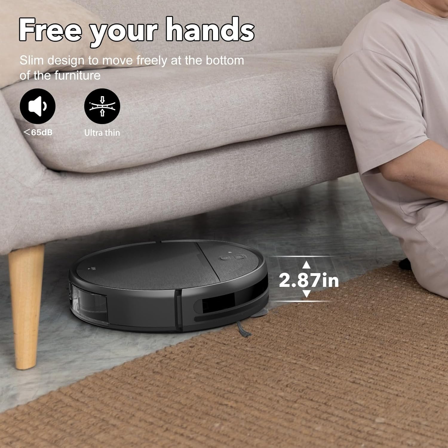2 in 1 Mopping and Vacuuming Robot with WiFi App Control