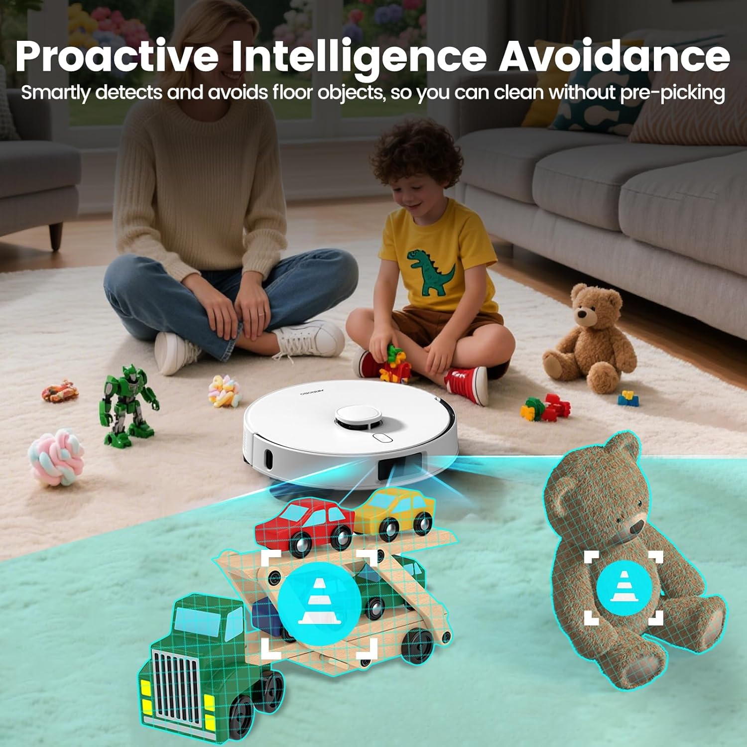 AIRROBO T30 Robot Vacuum and Mop with Self-Emptying
