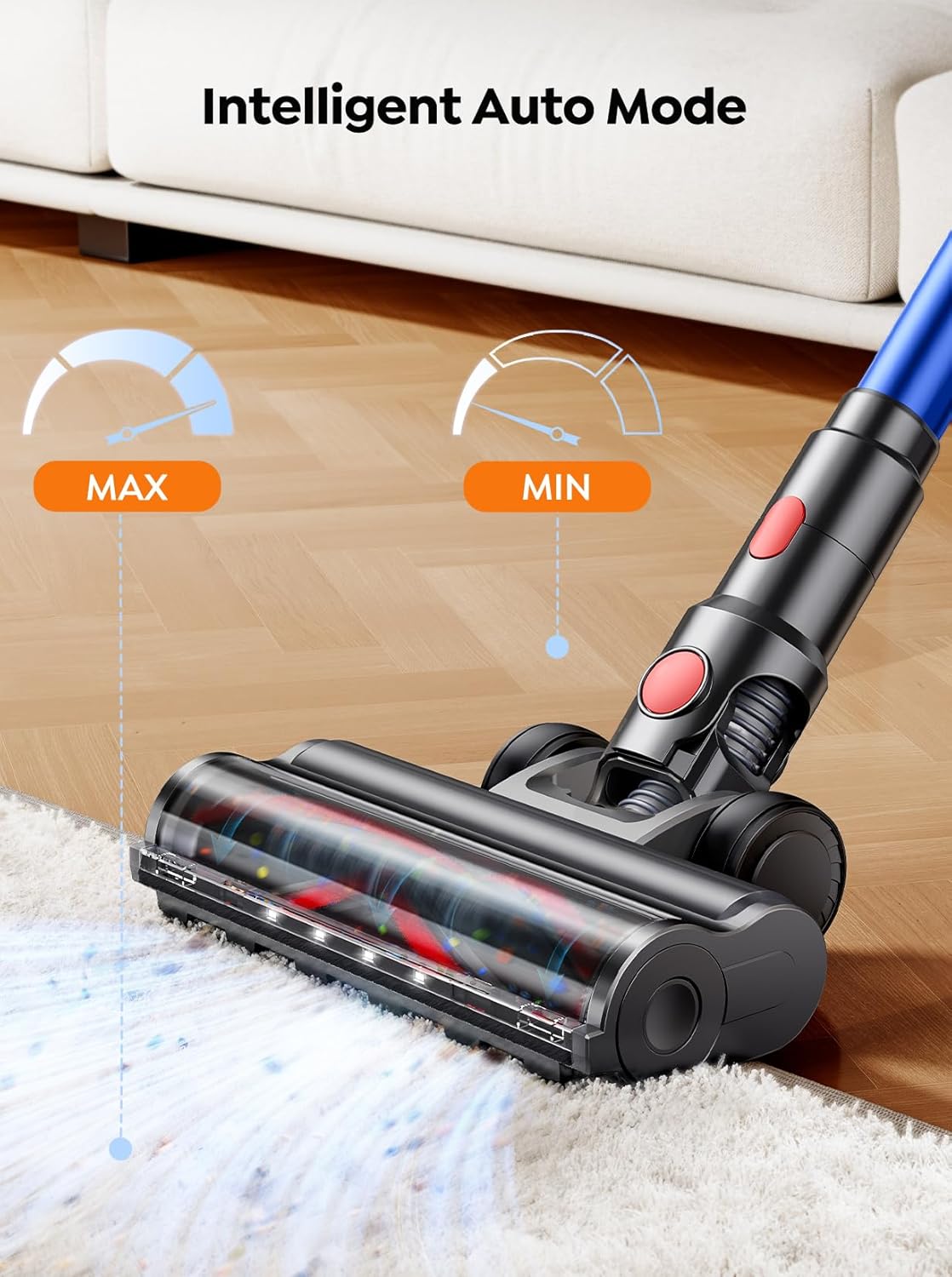 SMOTURE Cordless Vacuum Cleaner 600W Stick 45KPA