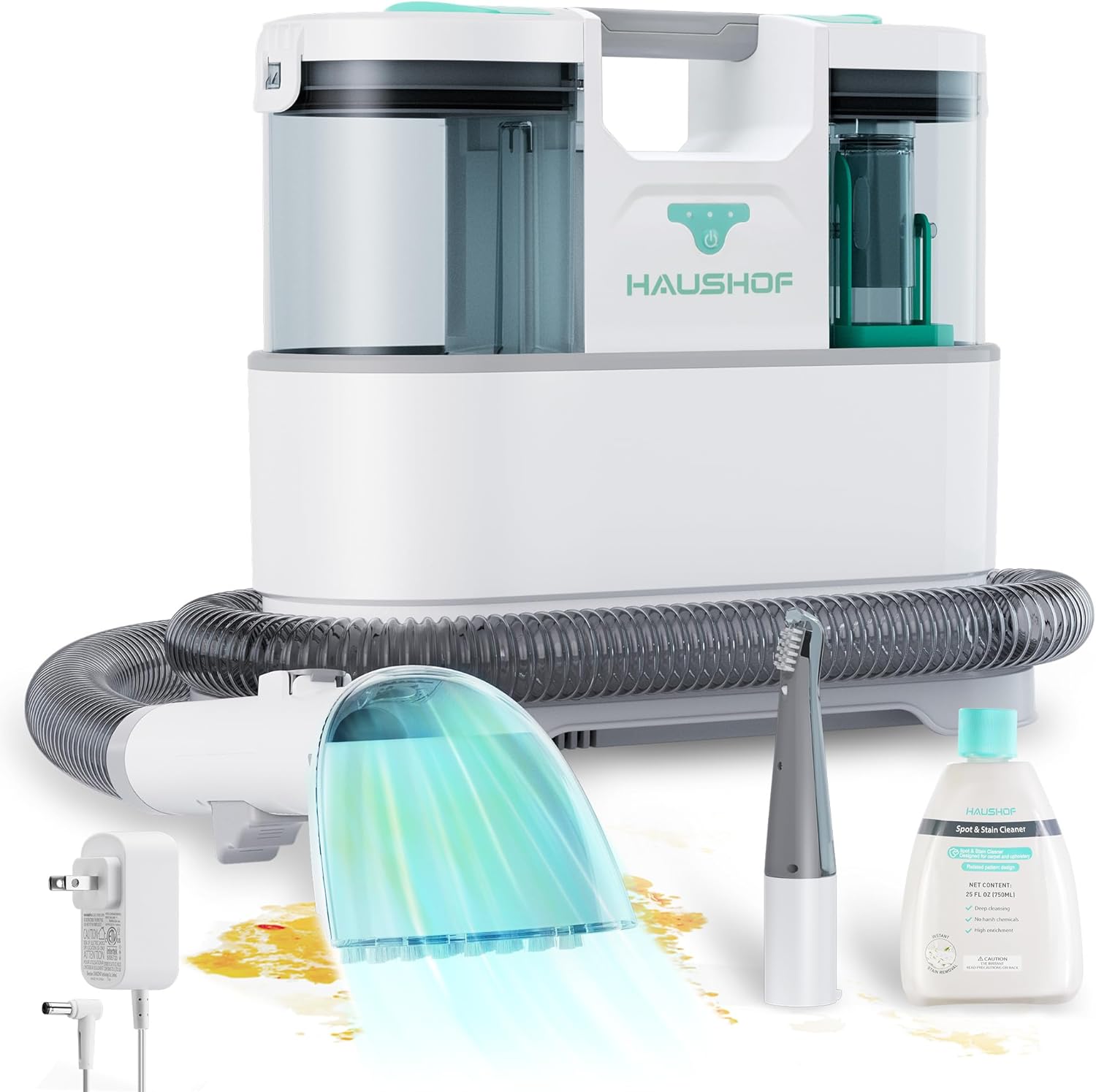 HAUSHOF Cordless Carpet Upholstery Cleaner Machine