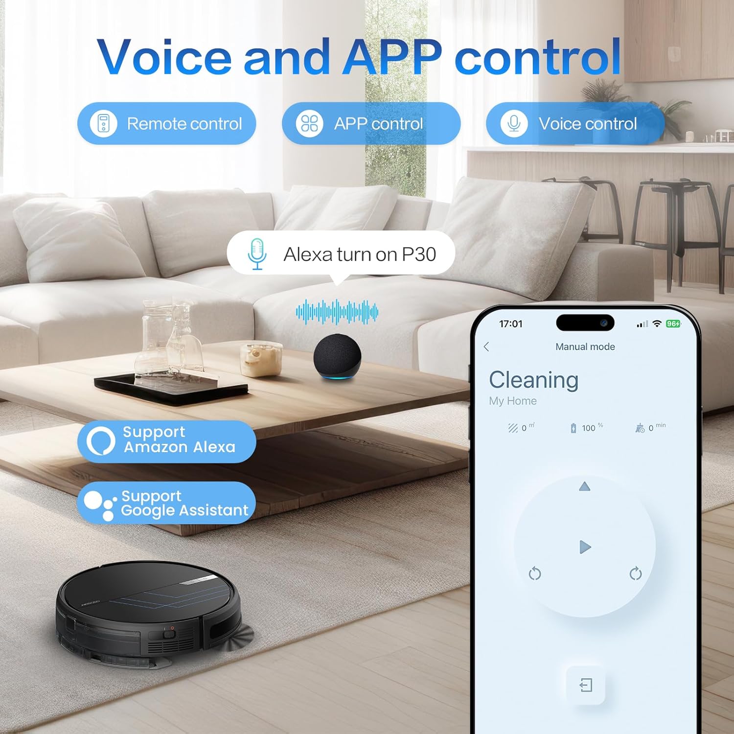 AIRROBO P30 Robot Vacuum and Mop 3-in-1