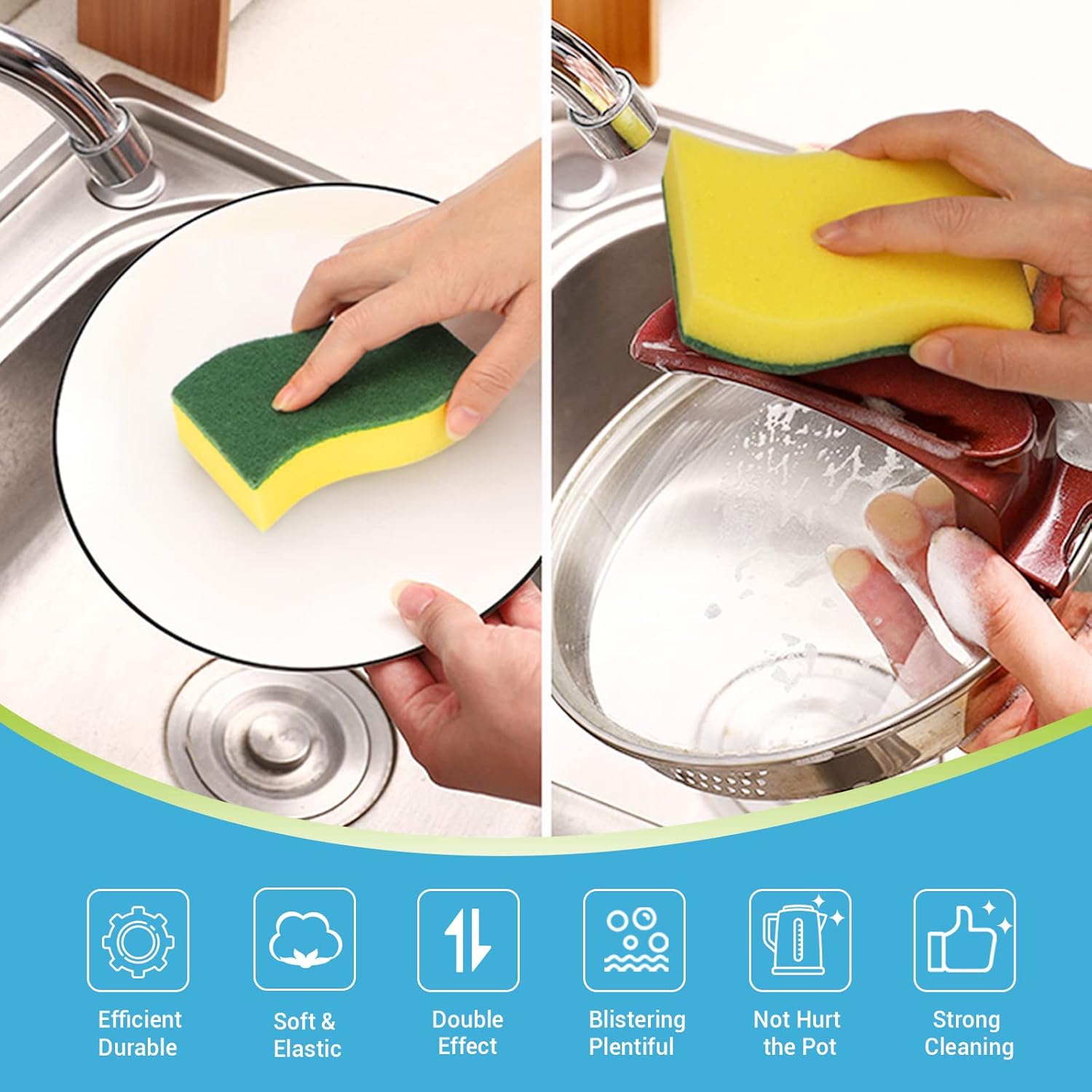 AIDEA Heavy Duty Scrub Sponge 24Count