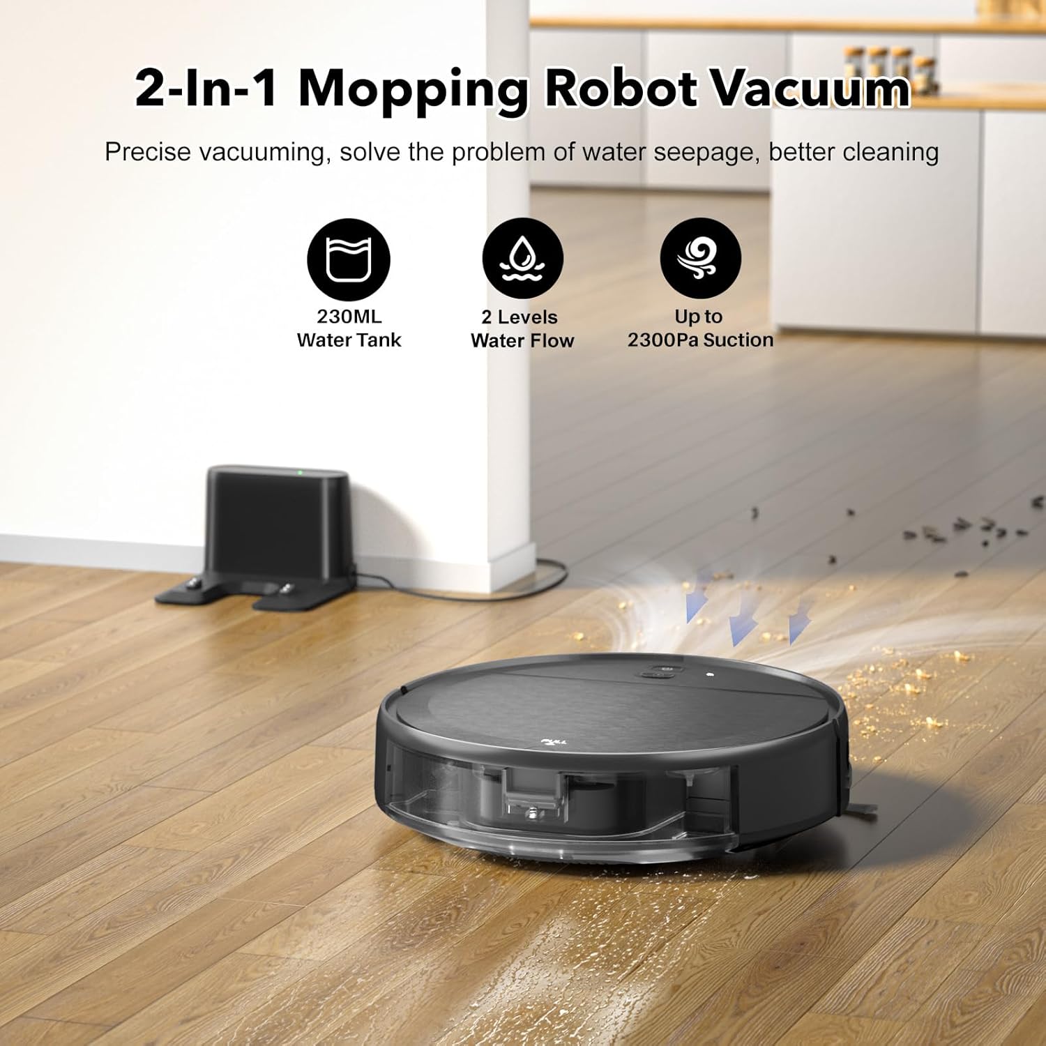 2 in 1 Mopping and Vacuuming Robot with WiFi App Control