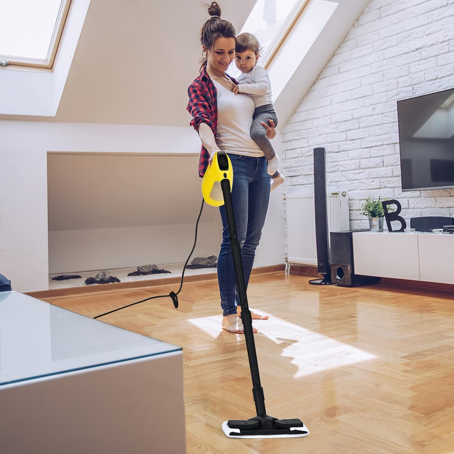 GOFLAME 1400W Handheld Steam Cleaner with 17 Accessories