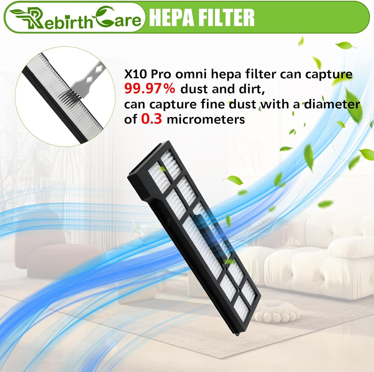 Rebirthcare 17 Packs X10 Pro Omni Replacement Accessories Kit