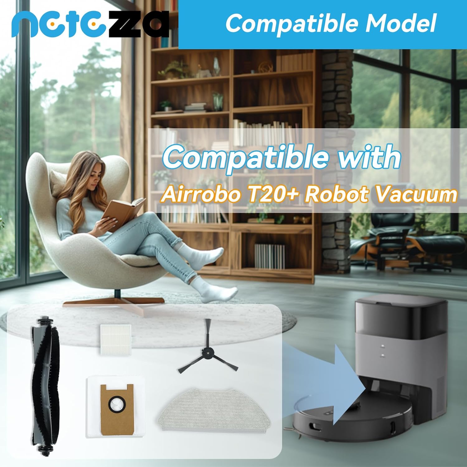 Netezza T20 Replacement Parts Kit for Airrobo Robot Vacuum
