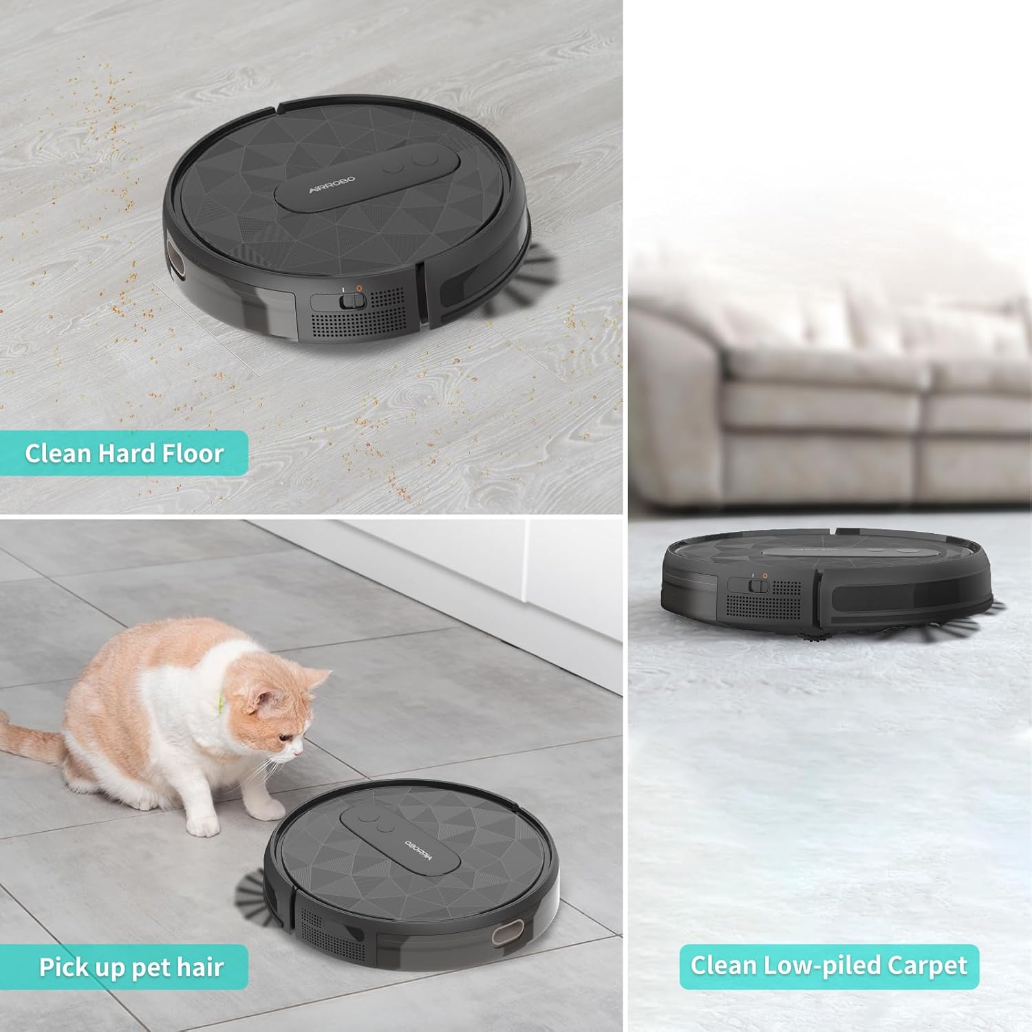 AIRROBO Robot Vacuum with 2800Pa Suction