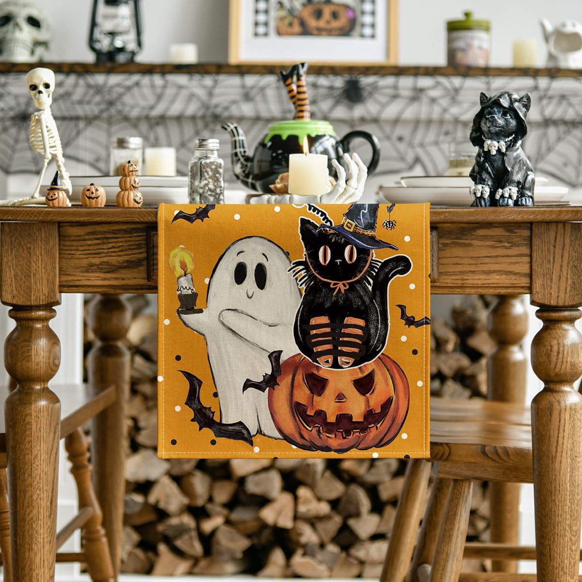 Artoid Mode Halloween Table Runner 13x72 Inch