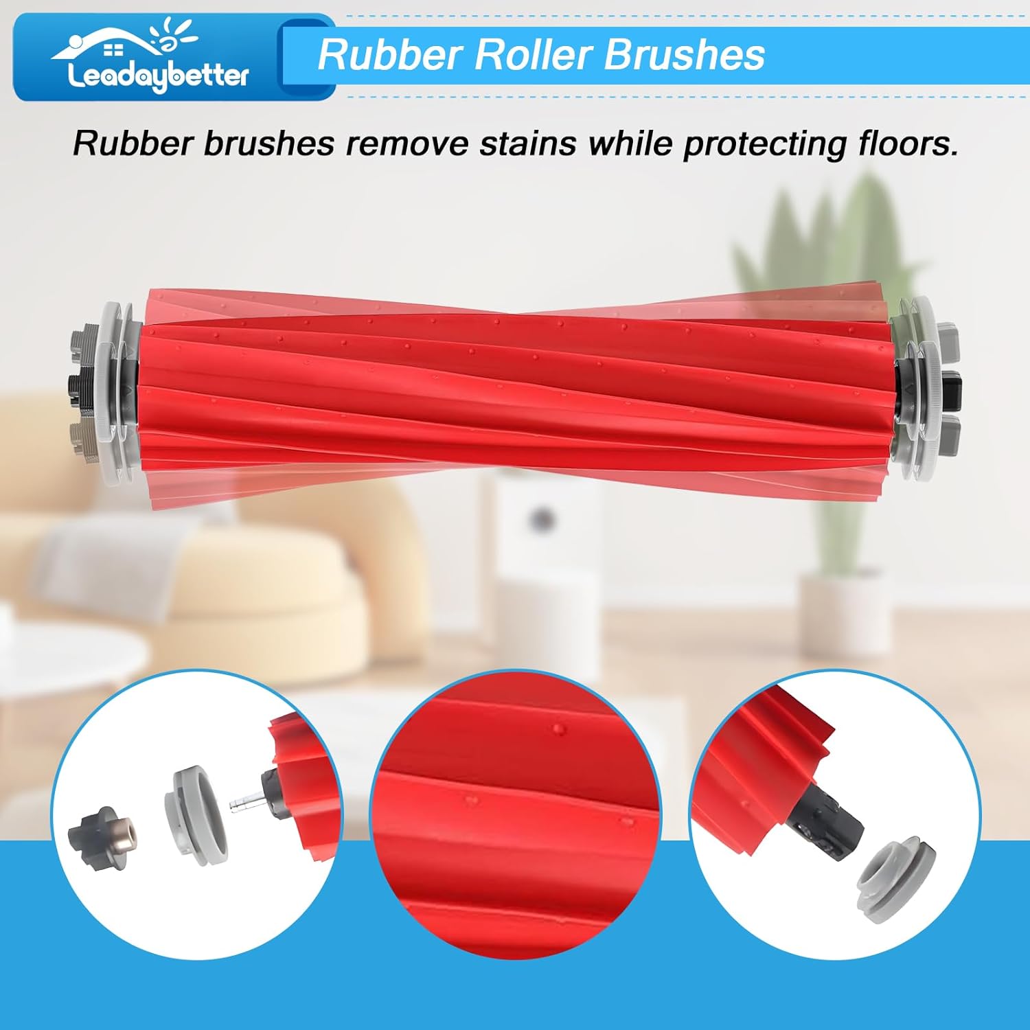 Leadaybetter 22Pcs Replacement Parts for Rb Q Revo Vacuum Cleaner