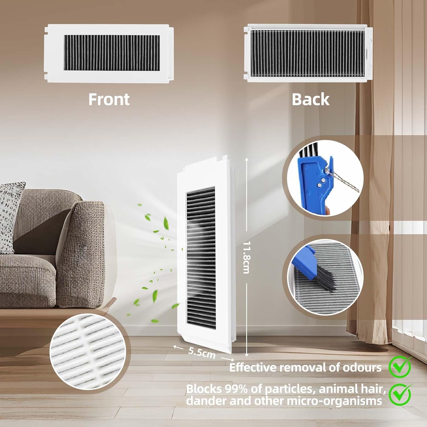 Estelife Replacement Parts for Ecovacs Deebot N30 Omni