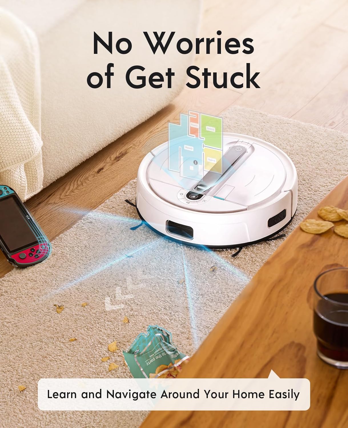 Yeedi Cube Robot Vacuum Cleaner with Auto Mop and Auto Empty