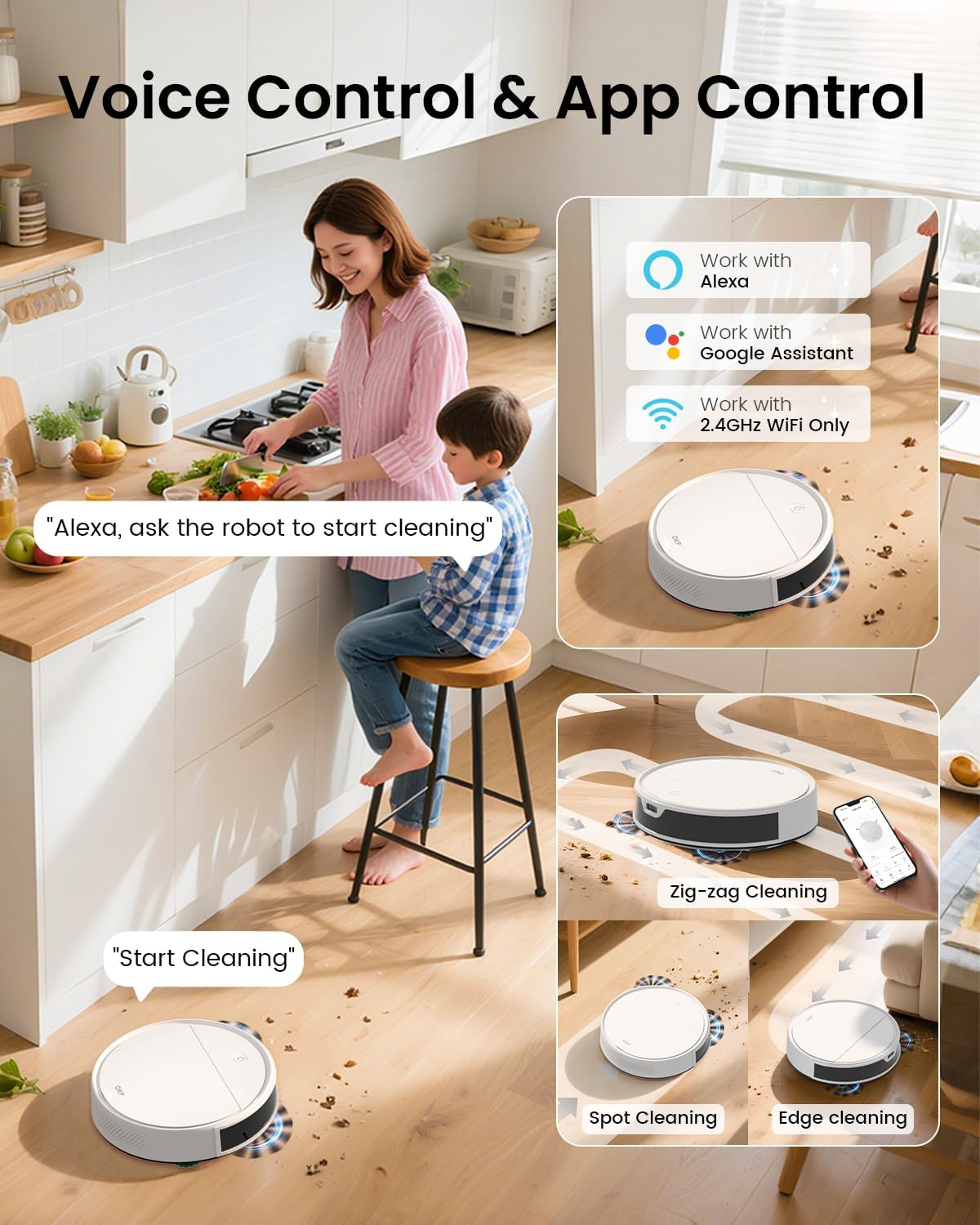 OKP Life K5 Ultra Robot Vacuum and Mop Combo