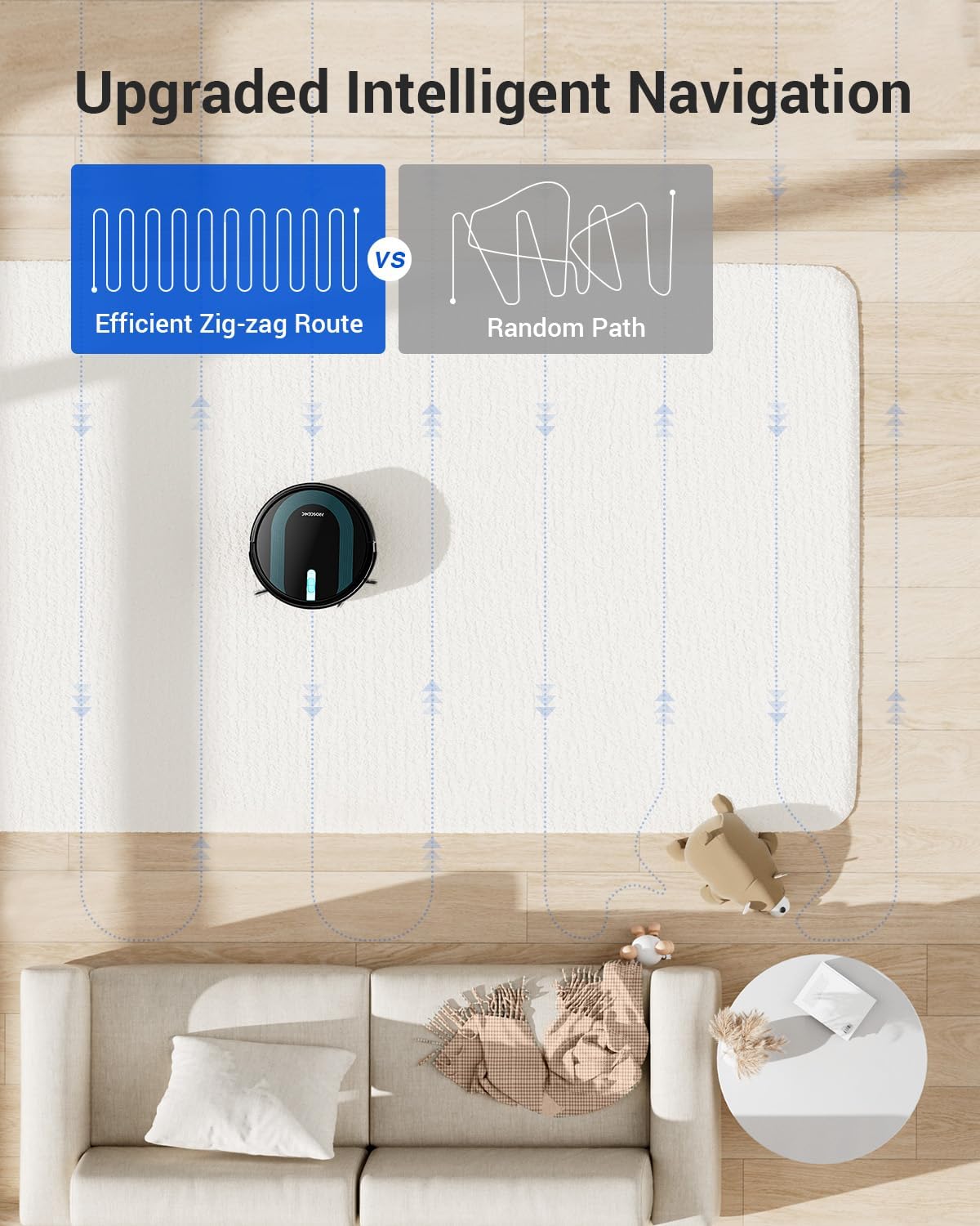 Proscenic 850T WiFi Robot Vacuum and Mop with Gyro Navigation