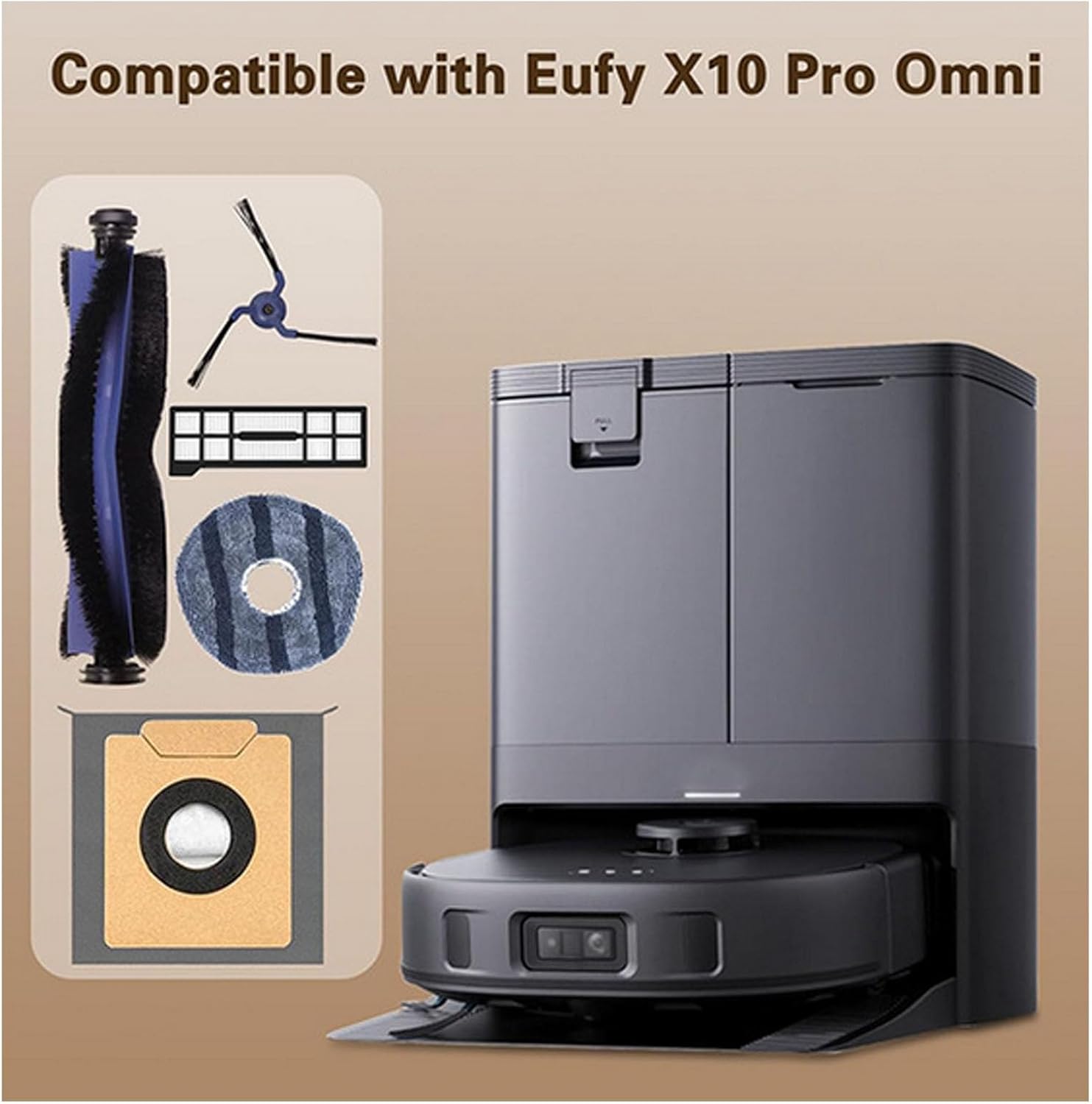 Replacement Accessories Kit for Eufy X10 Pro Robot Vacuum