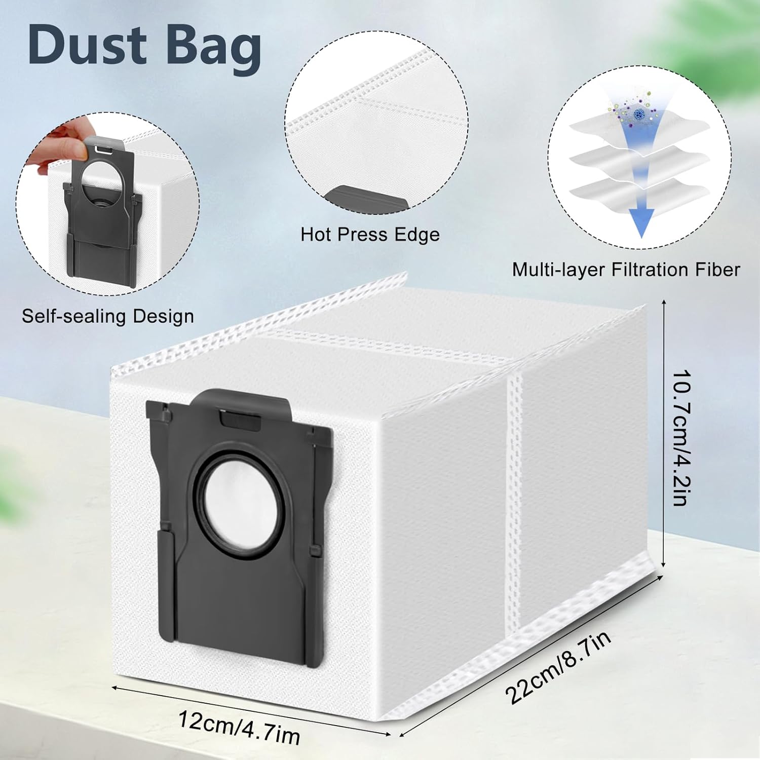 16 Pcs Replacement Parts Kit for Dreame Mova E30 Ultra Vacuum