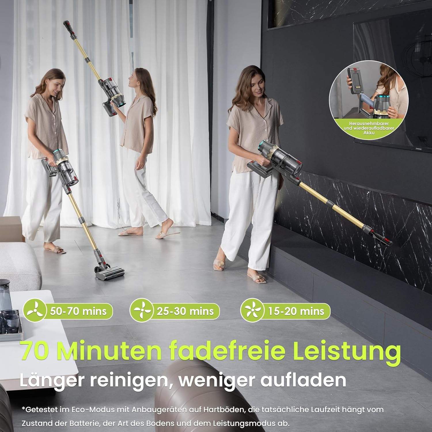 Linkifly Cordless Vacuum Cleaner 550W 48Kpa Self-Standing