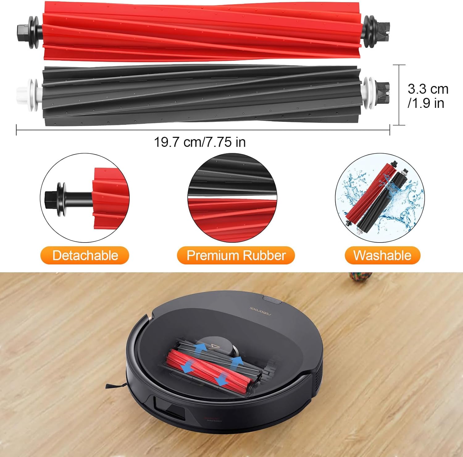 RUKHOOL Roborock Qrevo Master Replacement Accessories Kit