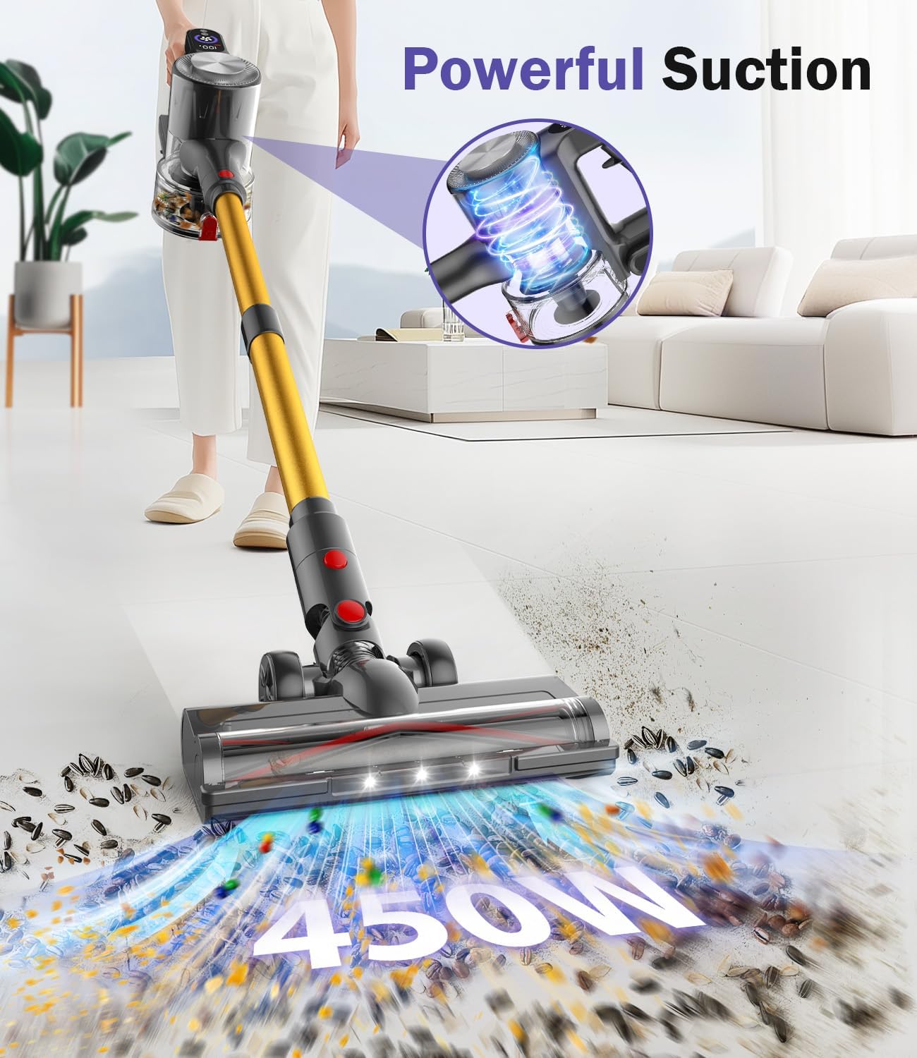 Natrogix A40 Cordless Stick Vacuum Cleaner 450W 40Kpa