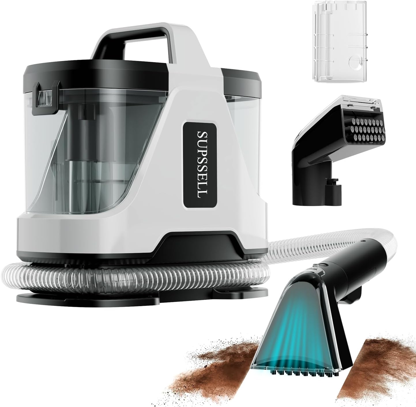 Carpet Spot Cleaner Machine with 62oz Tank and Dual Brushes