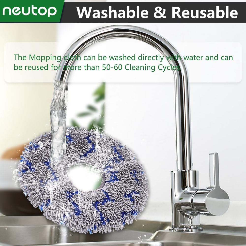 Neutop Replacement Mopping Pads for Ecovacs Robots 4-Pack