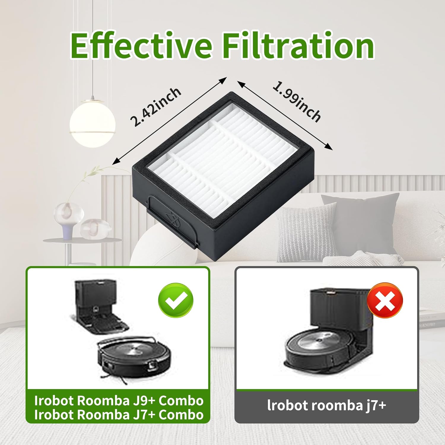 Amyehouse Replacement Parts for iRobot Roomba Combo i3i5j5