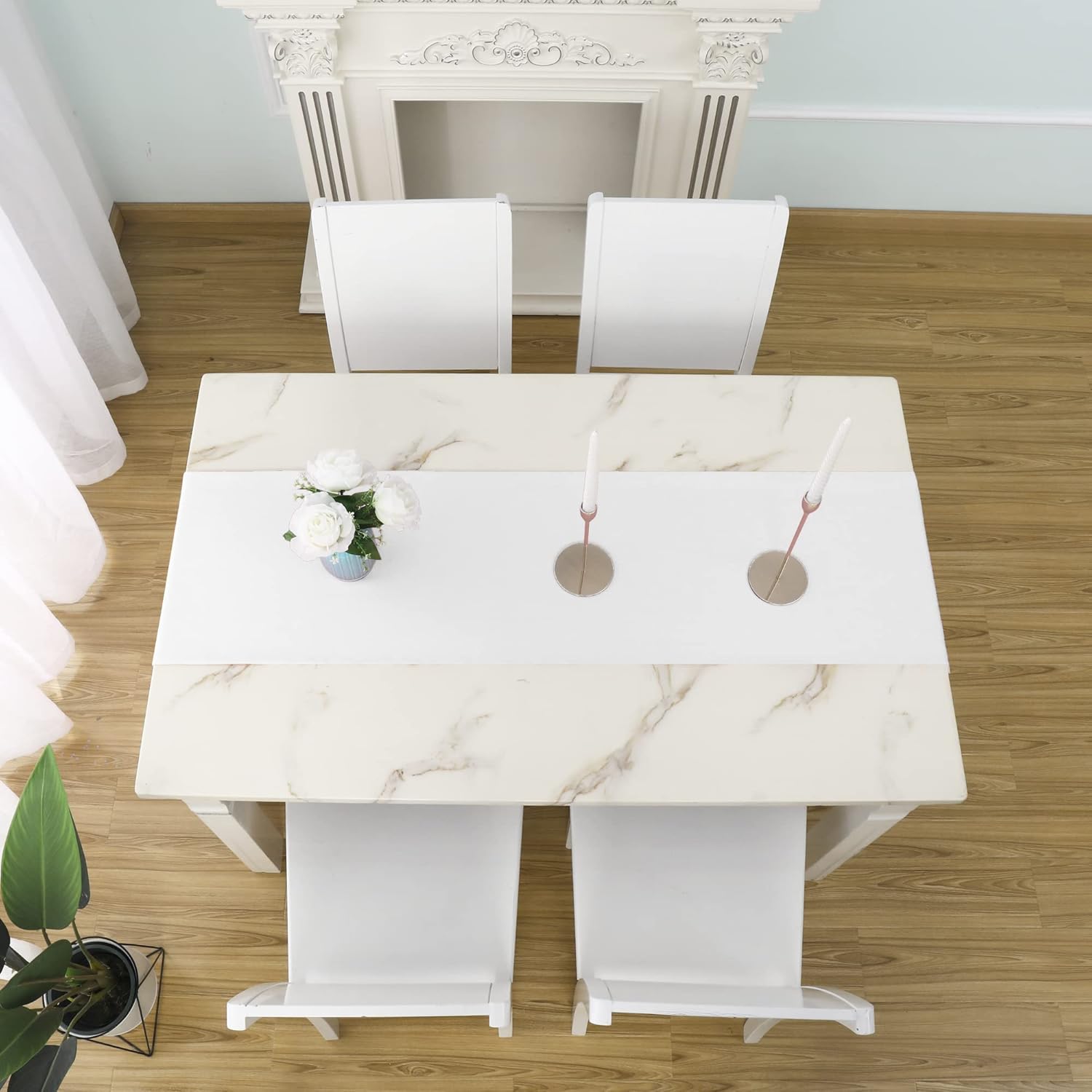 DUALIFE Farmhouse Table Runner Set of 2