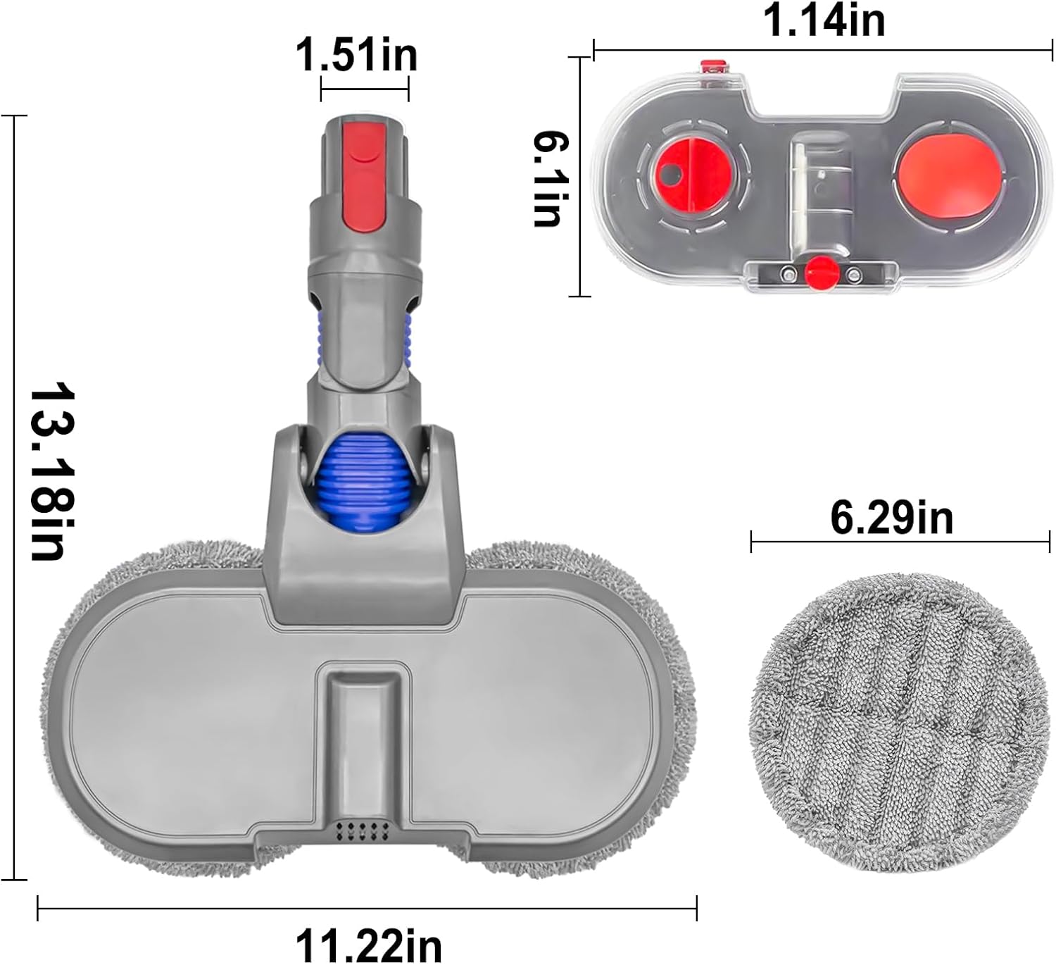Garbage Fighter Mop Head for Dyson V7 V8 V10 V11 V15 Vacuum
