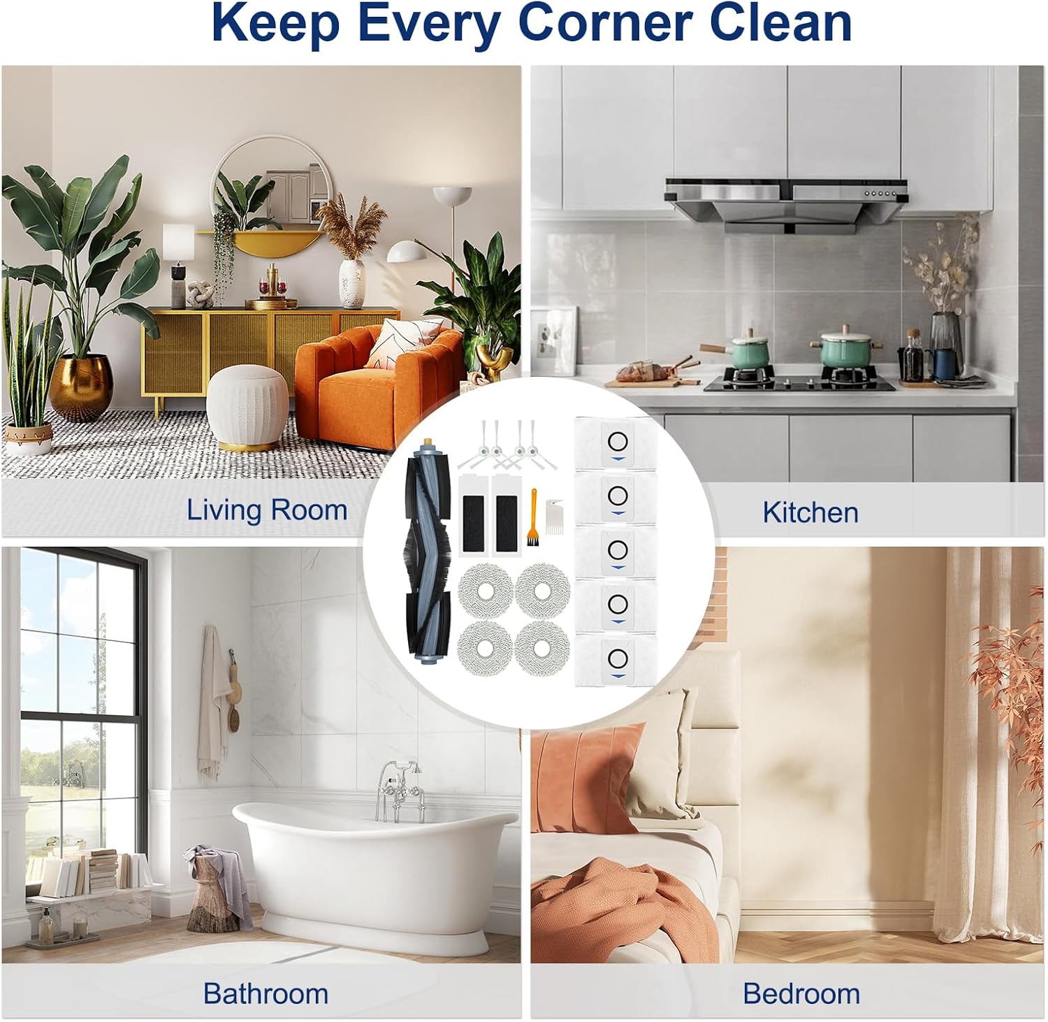 XDBOLO Ecovacs Deebot T20 Omni Accessories Kit