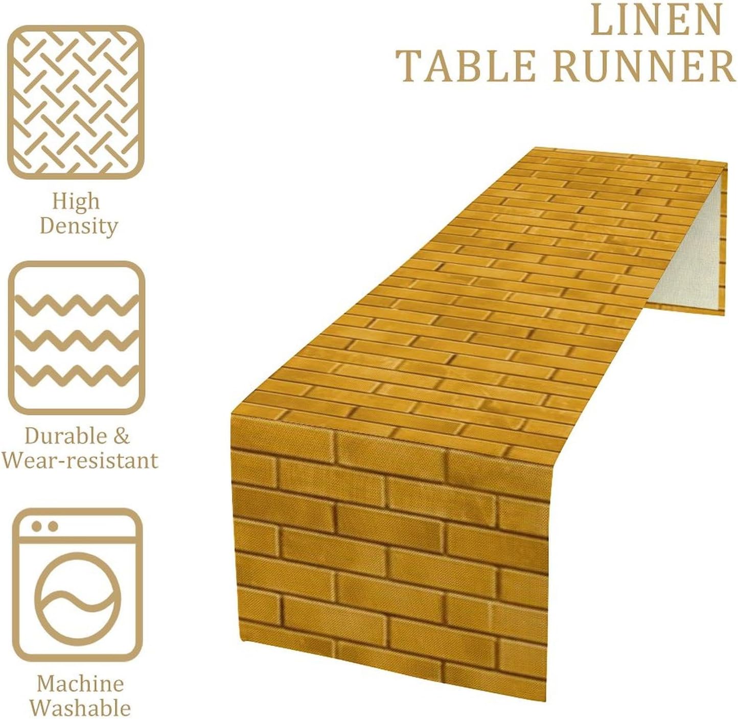 Yellow Brick Road Printed Table Runner Boho Decor 13x72 Inch