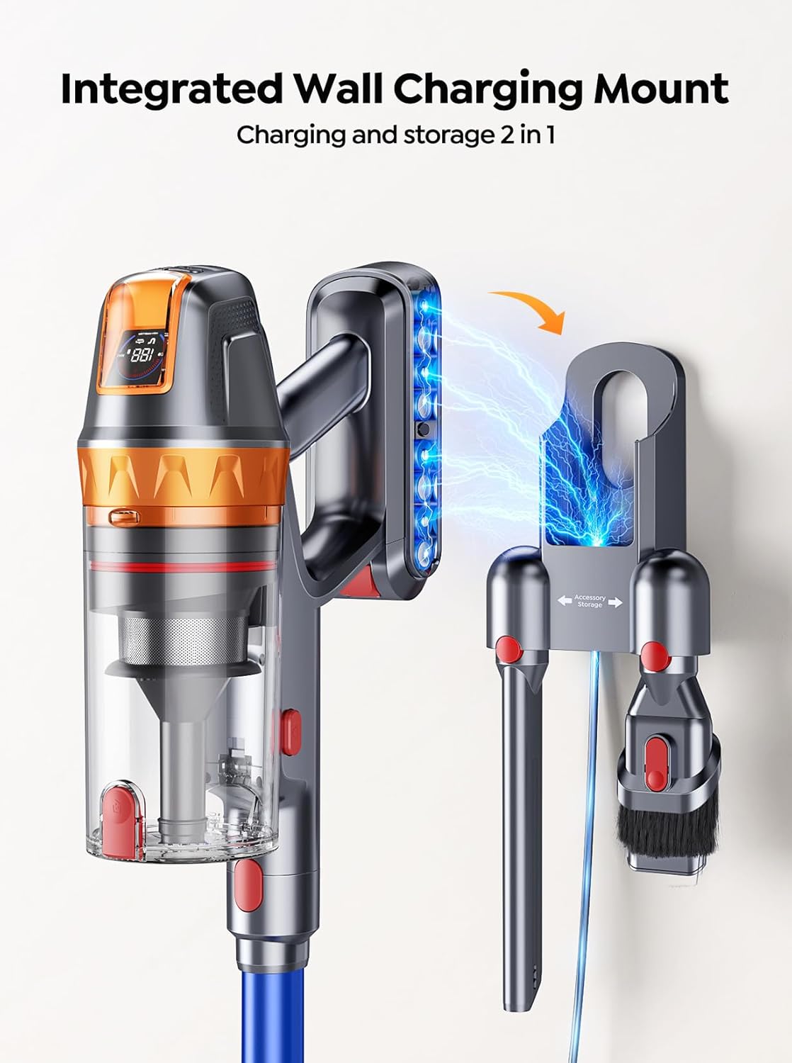 SMOTURE Cordless Vacuum Cleaner 600W Stick 45KPA