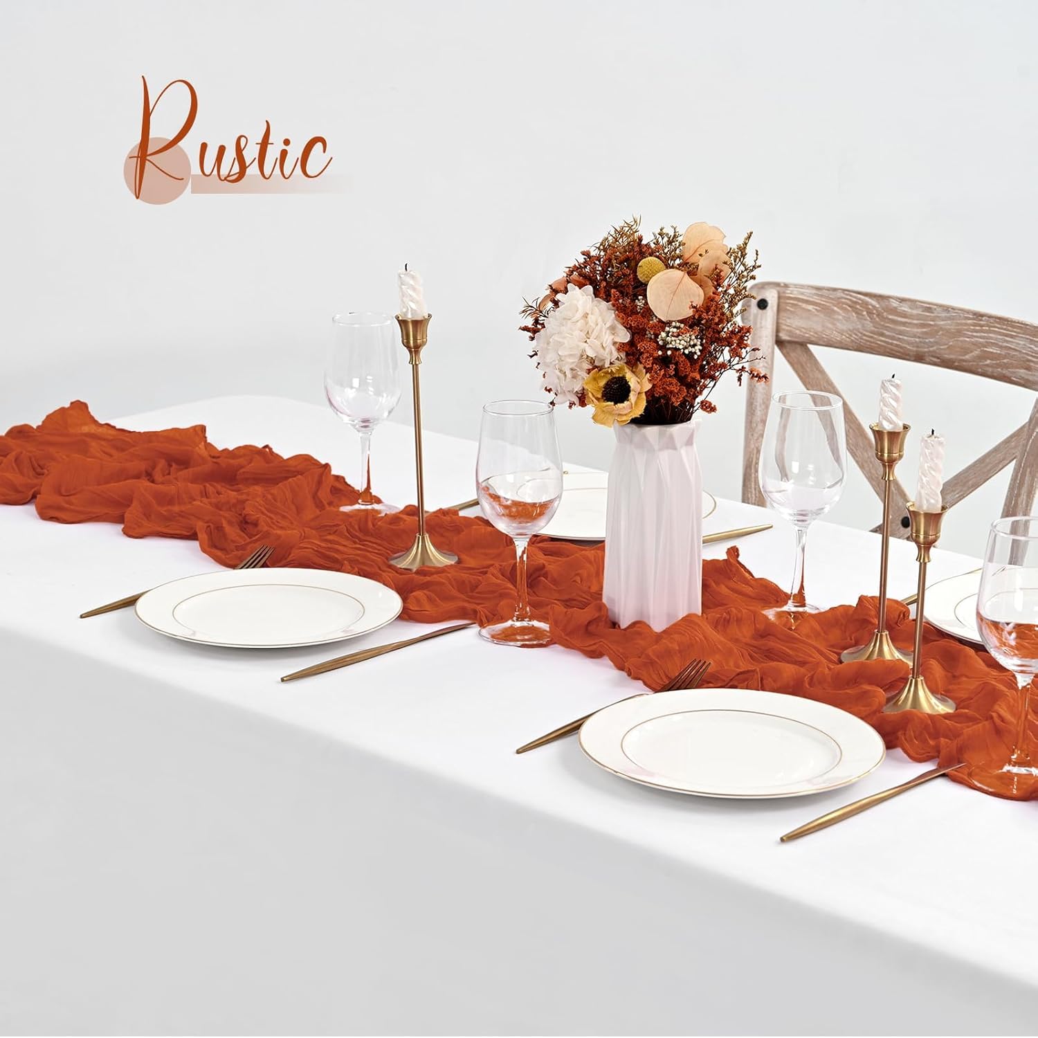 20 Pack Terracotta Cheese Cloth Table Runners