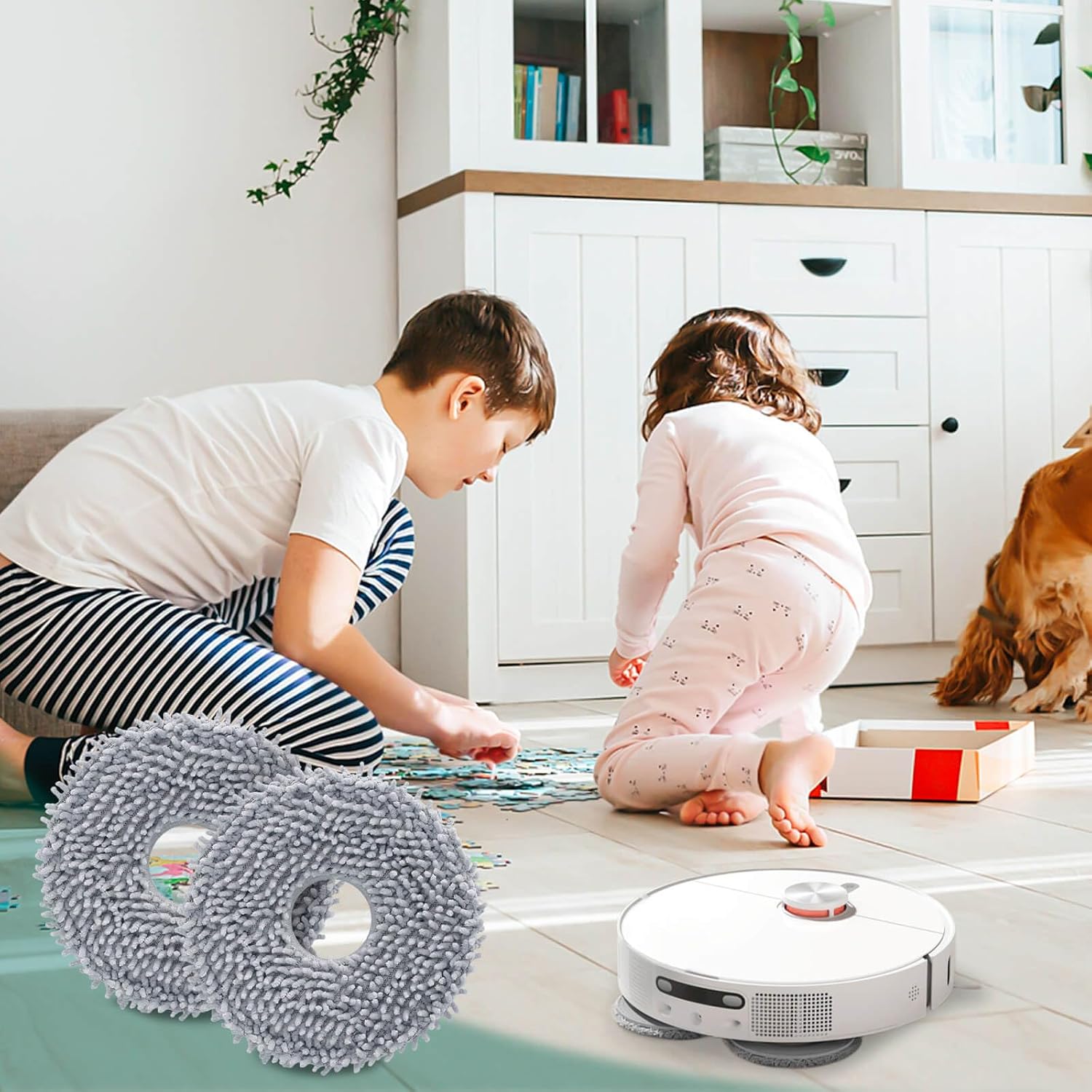Robot Mop Pad Replacement for Roborock Q Revo 8 PCS