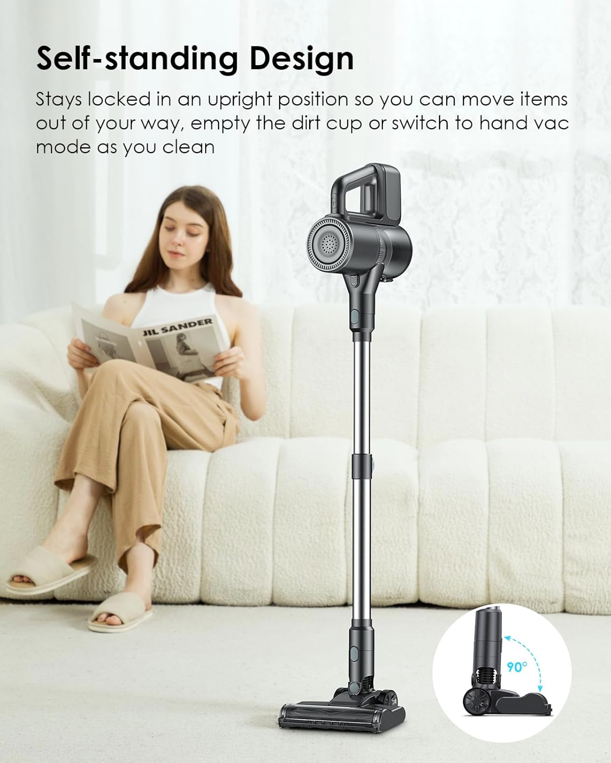 VersLife Cordless Vacuum Cleaner 40Kpa Stick for Home