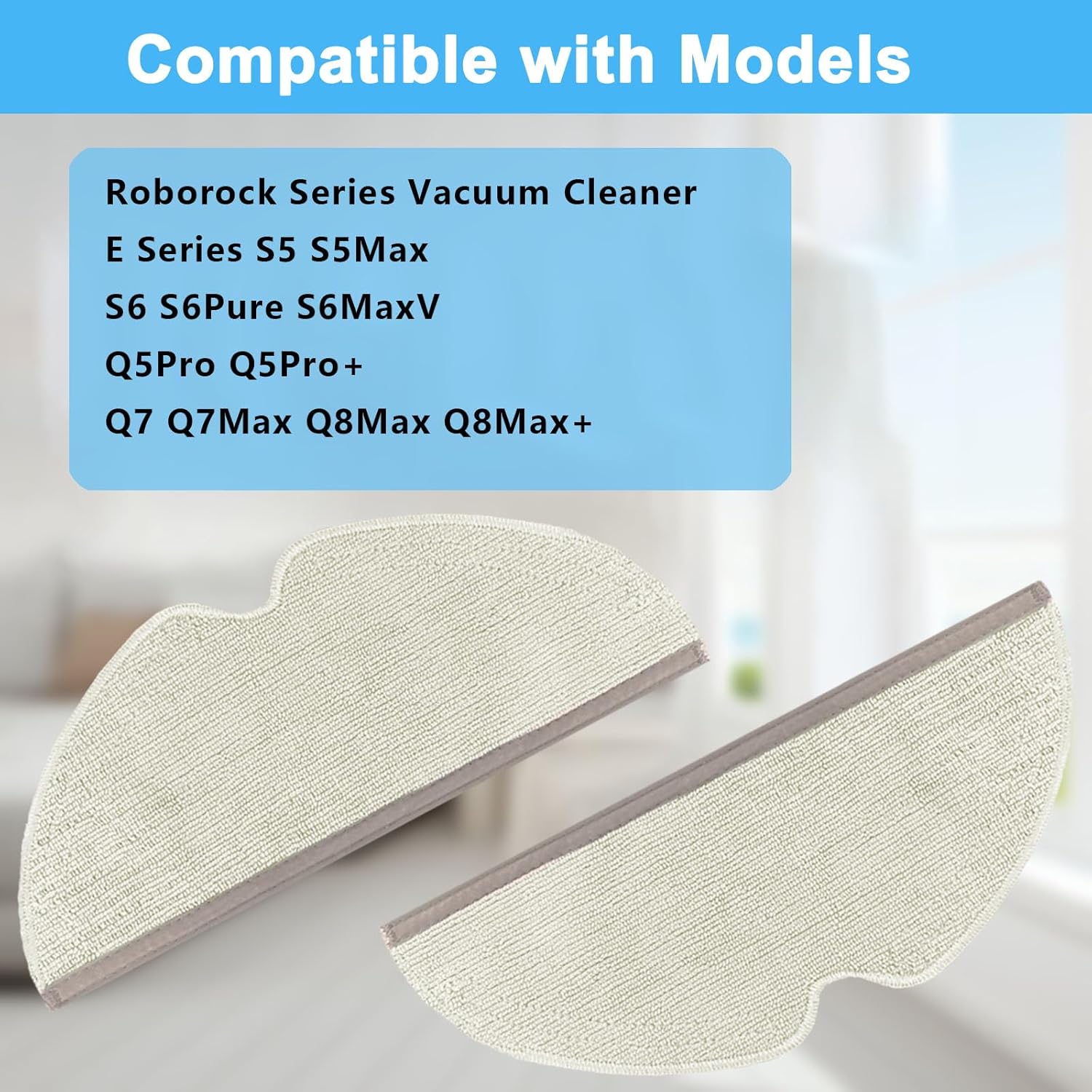 8 Pack Vacuum Mop Replacement Pads for Xiaomi Robots