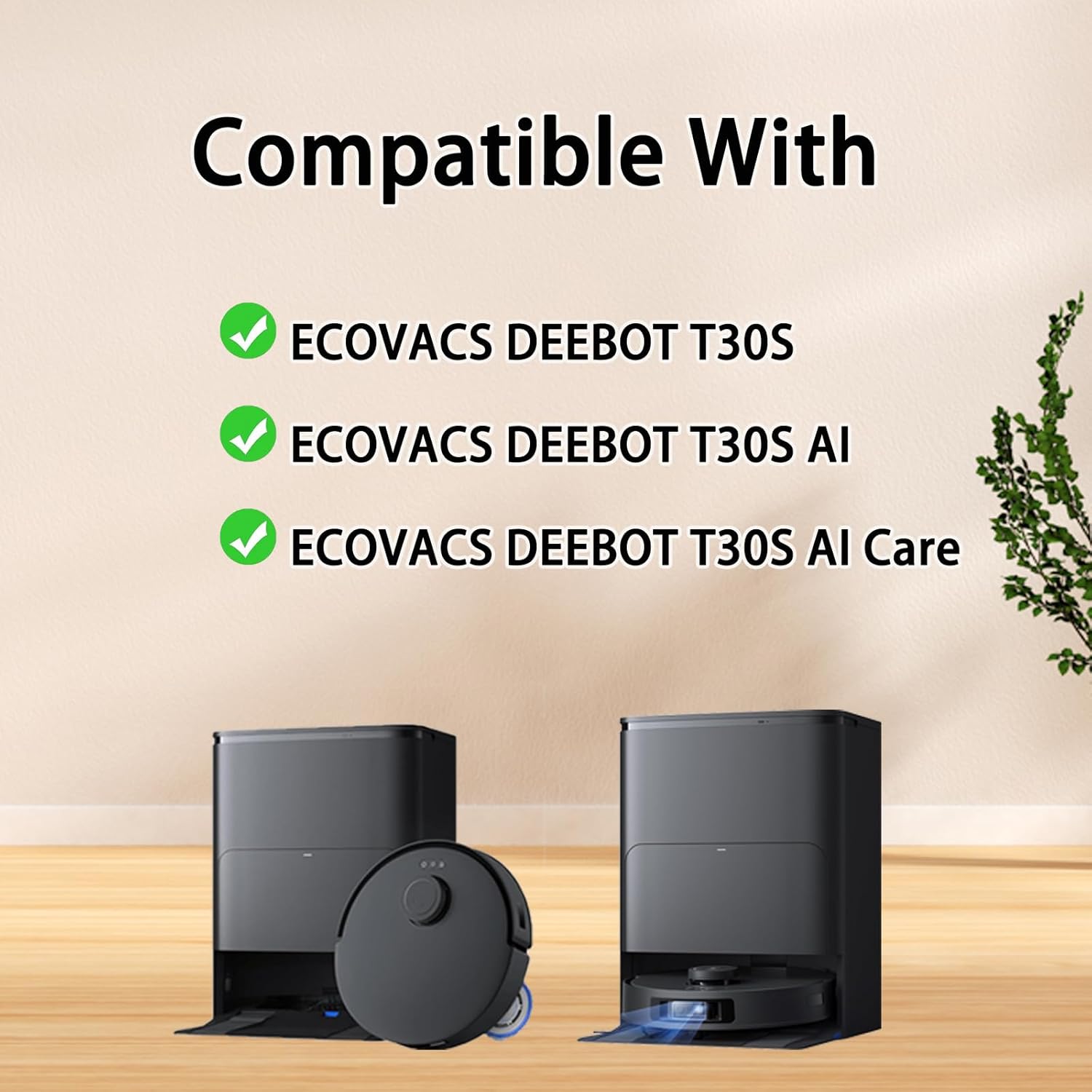 19 Pack Replacement Accessories for ECOVACS DEEBOT T30S AI Robot Vacuum