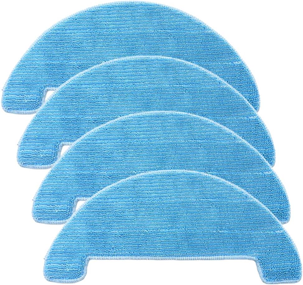 4PCS Replacement Mop Cloths for Coredy Robot Vacuums
