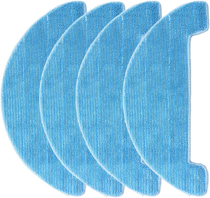 4PCS Replacement Mop Cloths for Coredy Robot Vacuums