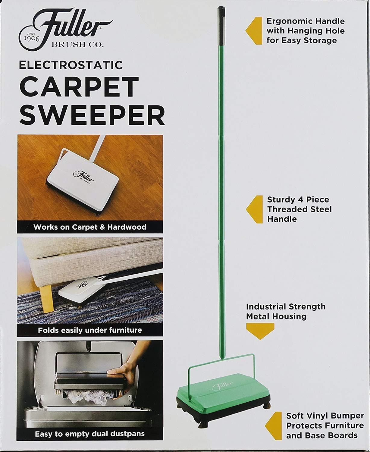 Fuller Brush 17029 Electrostatic Floor Sweeper - Fresh Mint