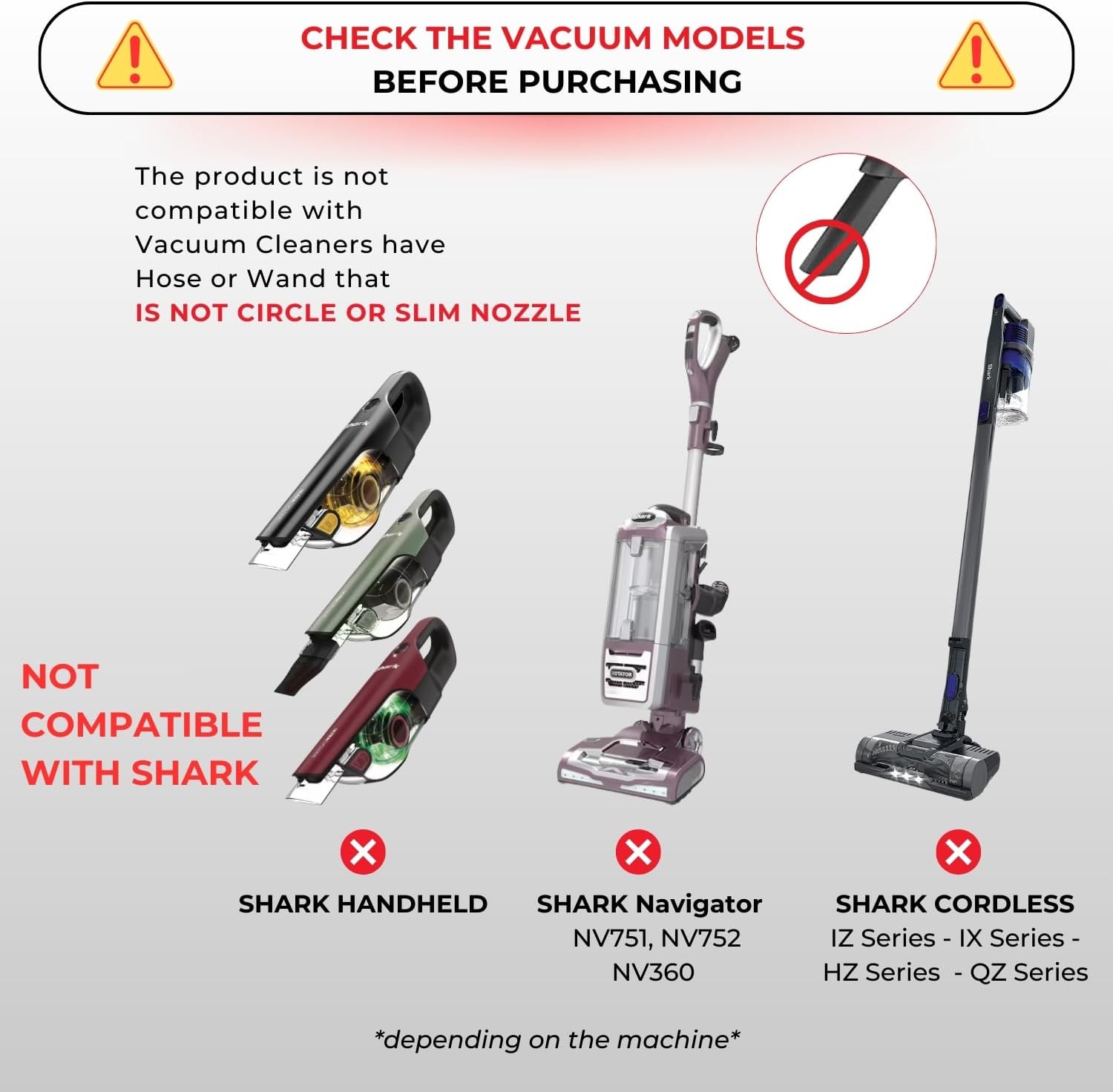 ENUKYCOM Vacuum Attachments for Shark Miele Cleaners