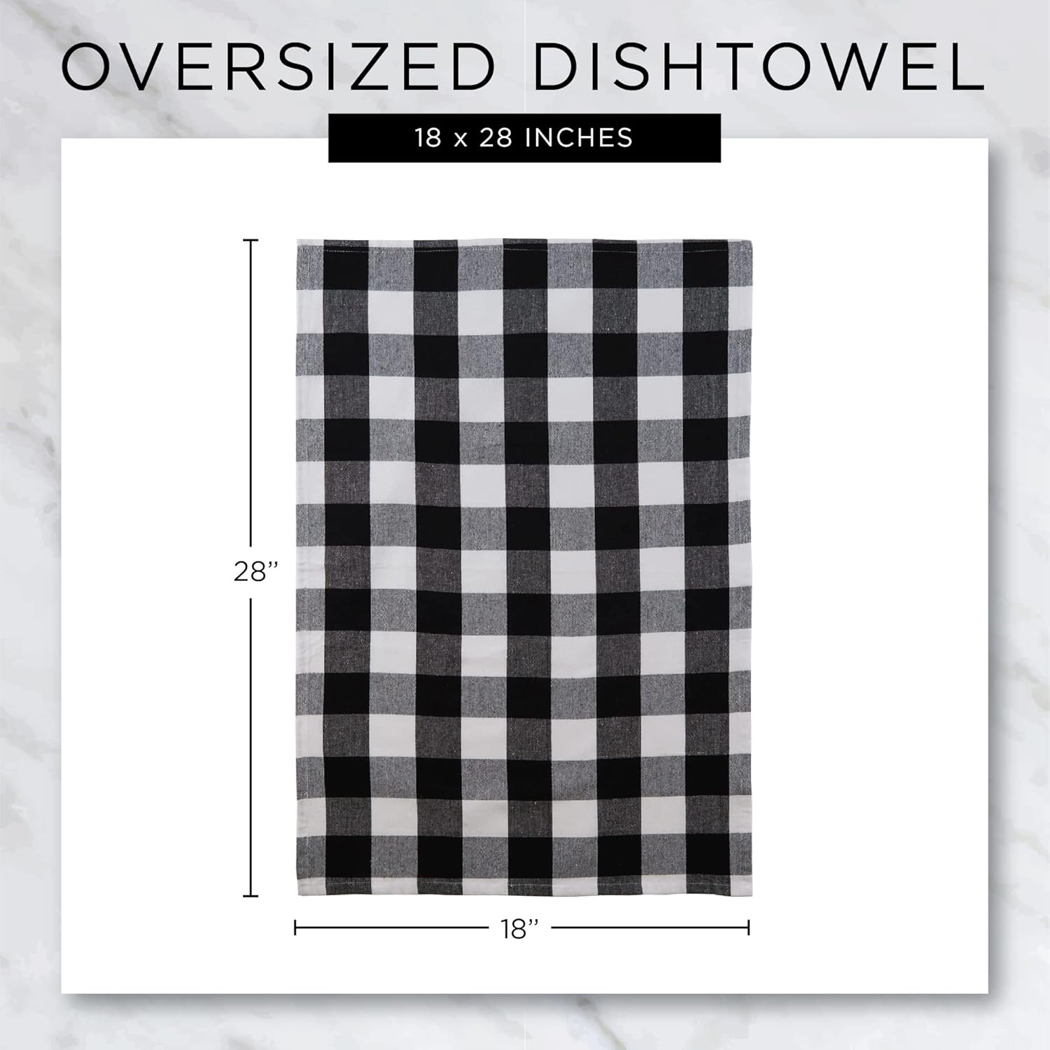 DII Assorted Woven Kitchen Towel Set 5 Piece