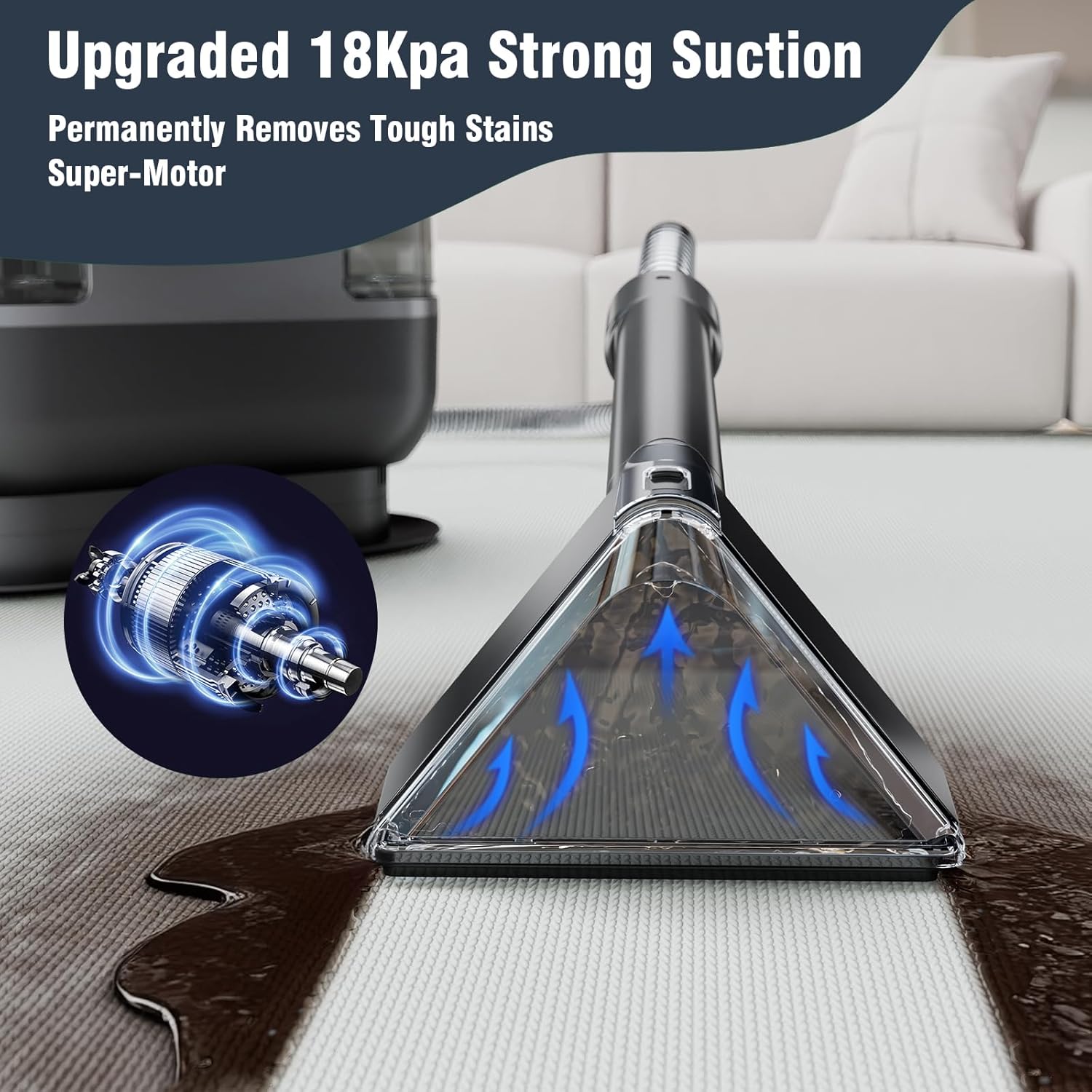 18Kpa Carpet Cleaner Machine with Handle